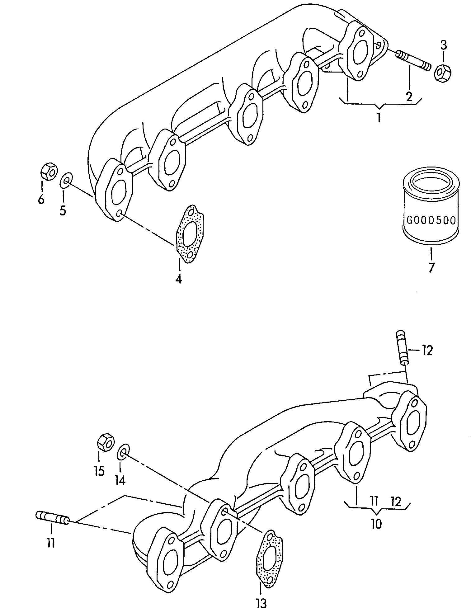 VAG 026129589A - Τσιμούχα, πολλαπλή εξαγωγή www.parts5.com