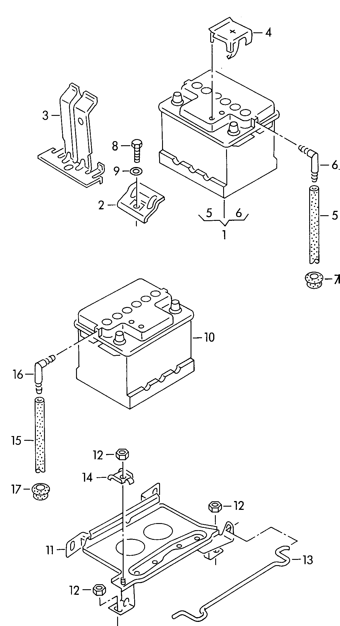 VAG 8A0915105E - Käynnistysakku www.parts5.com