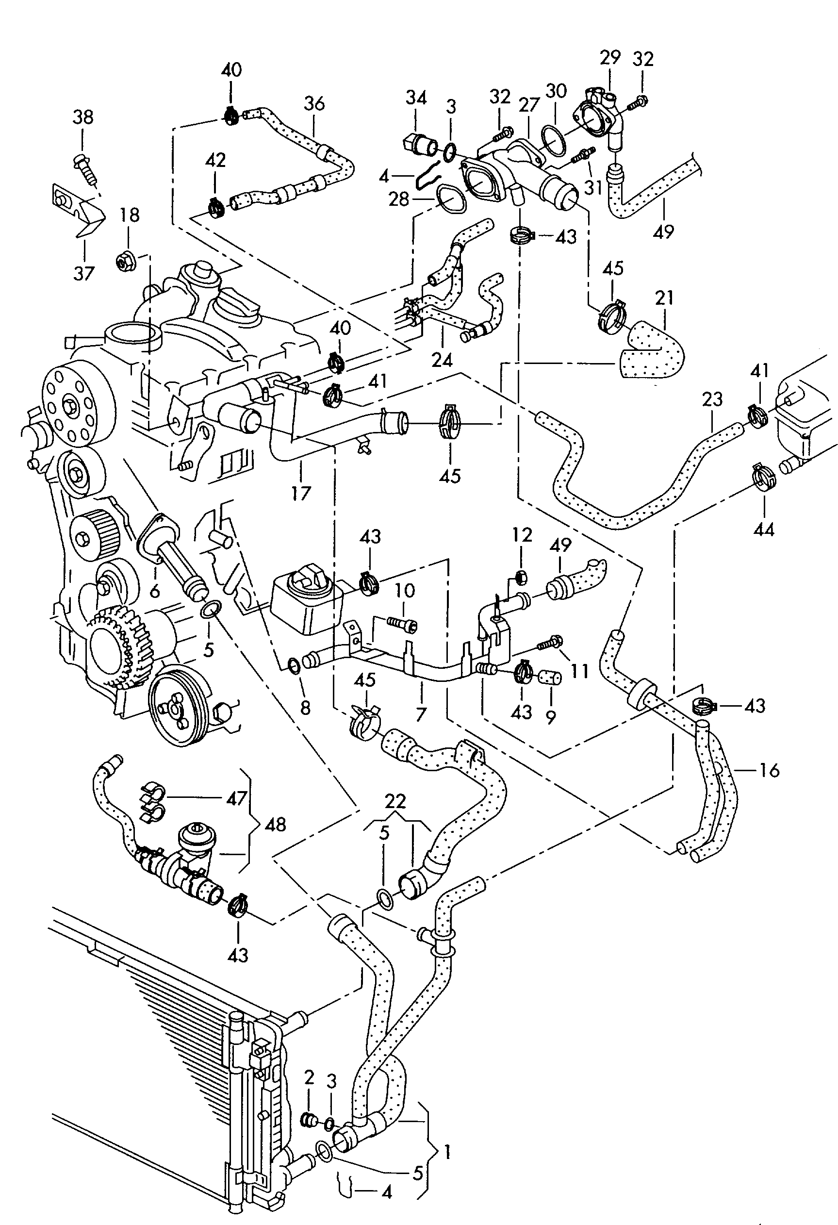 VAG 038 121 473 - Hűtőcső www.parts5.com