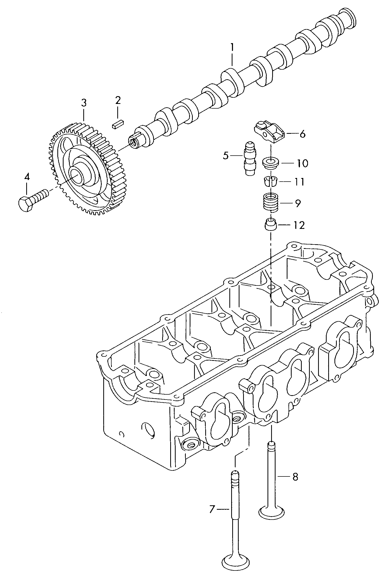 VW 06B 109 417 C - Кобилица (повдигащ лост), газоразпределение www.parts5.com