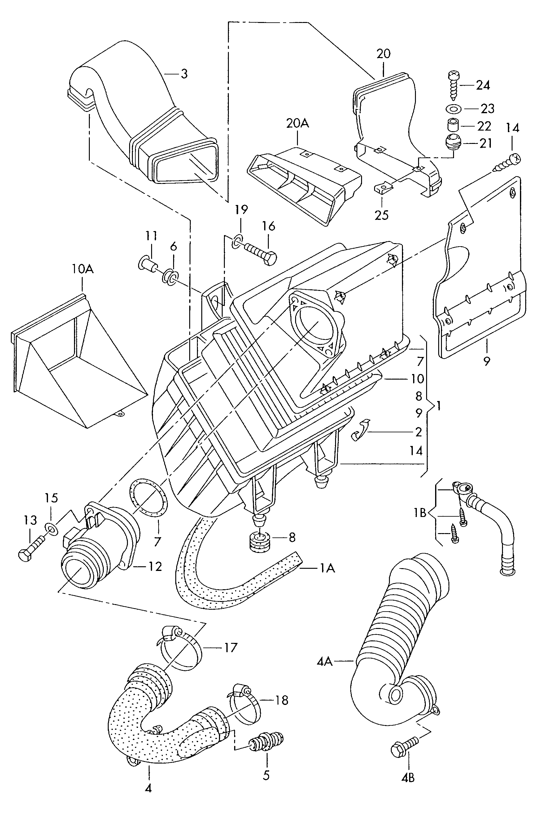 VW 028 906 461 - Air Mass Sensor www.parts5.com