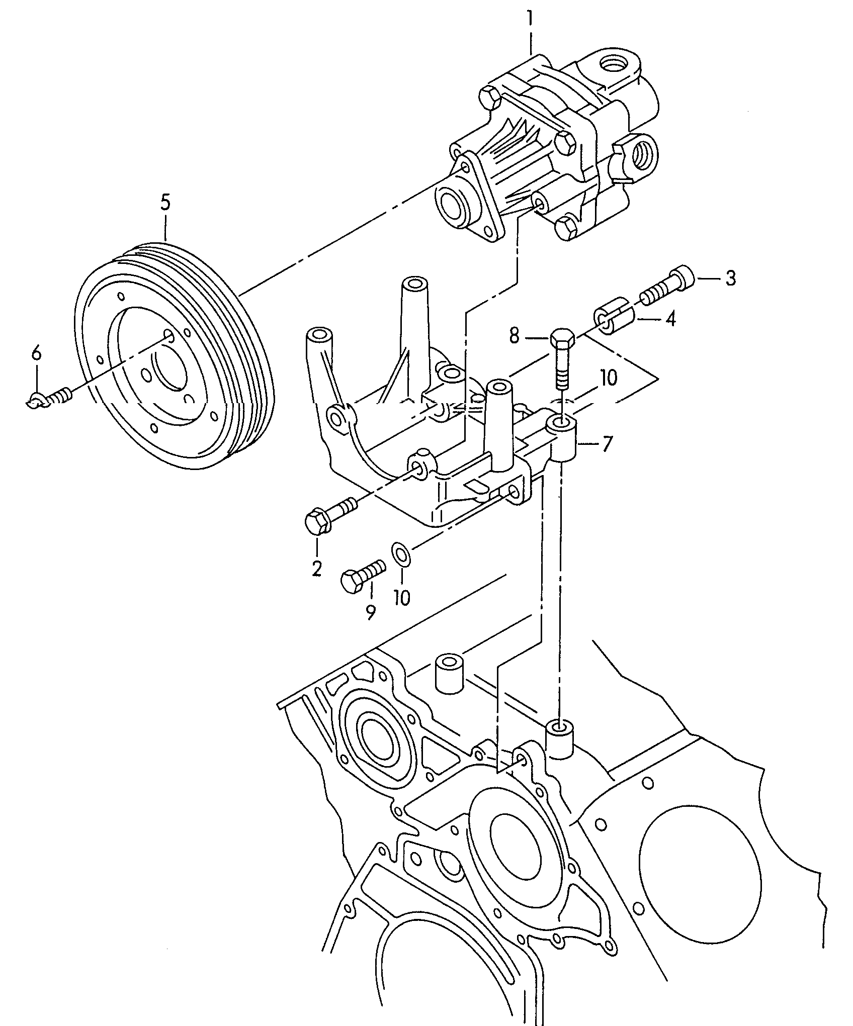 VW 8D0145156F - Hydraulic Pump, steering system www.parts5.com