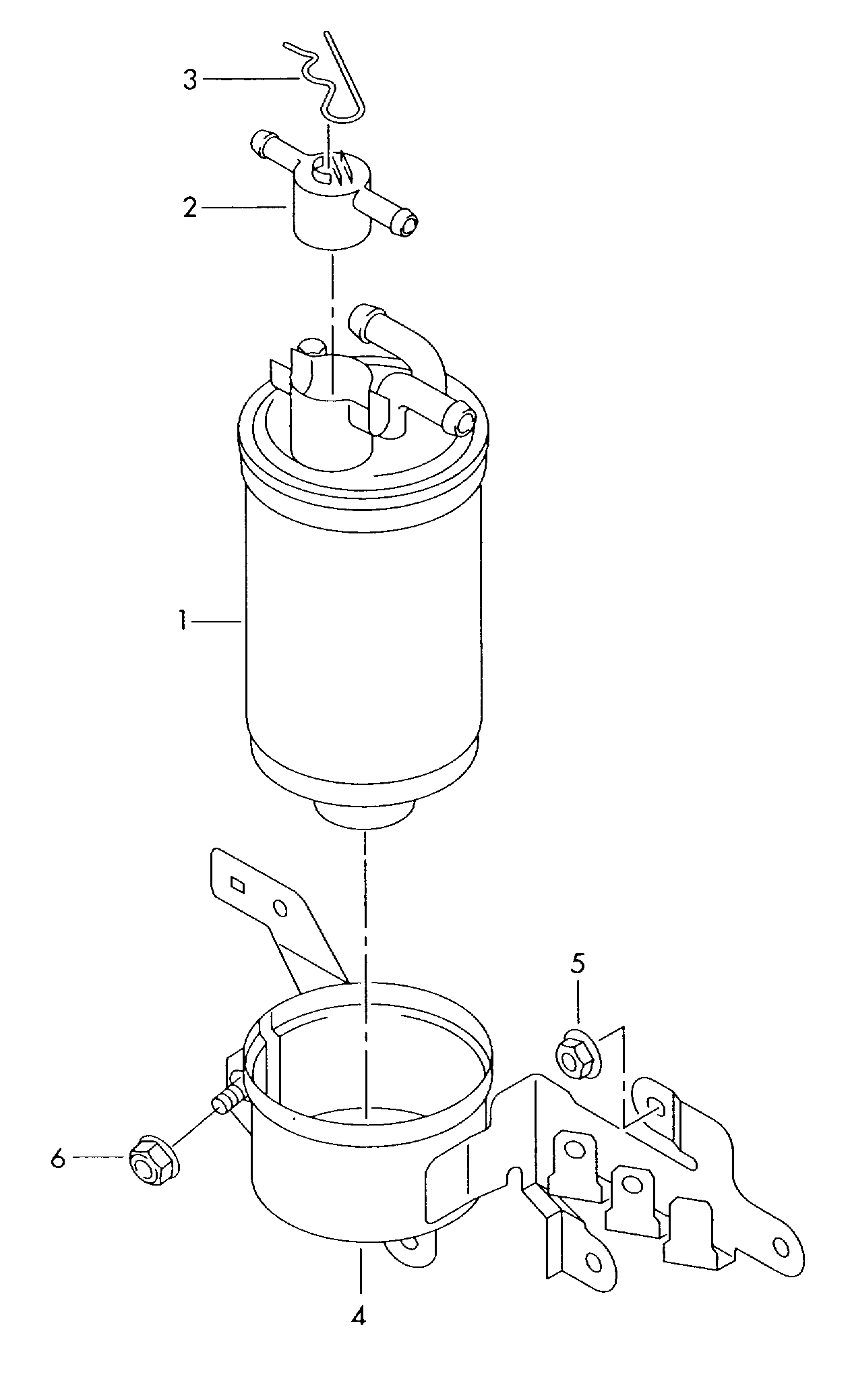 AUDI 057 127 247 A - Zawór, filtr paliwa www.parts5.com