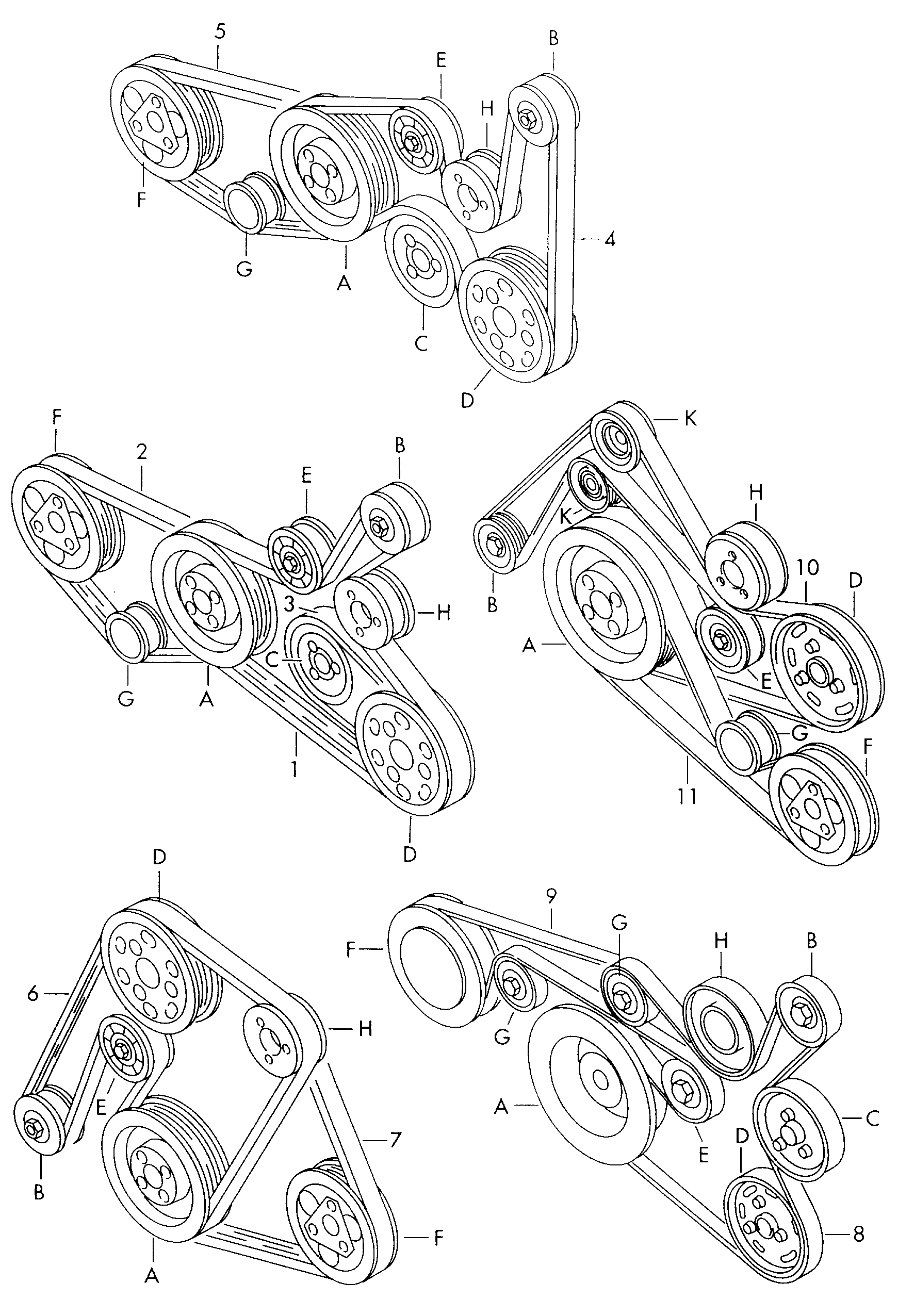 Seat 078 903 137 BC - Klinasti rebrasti kaiš www.parts5.com