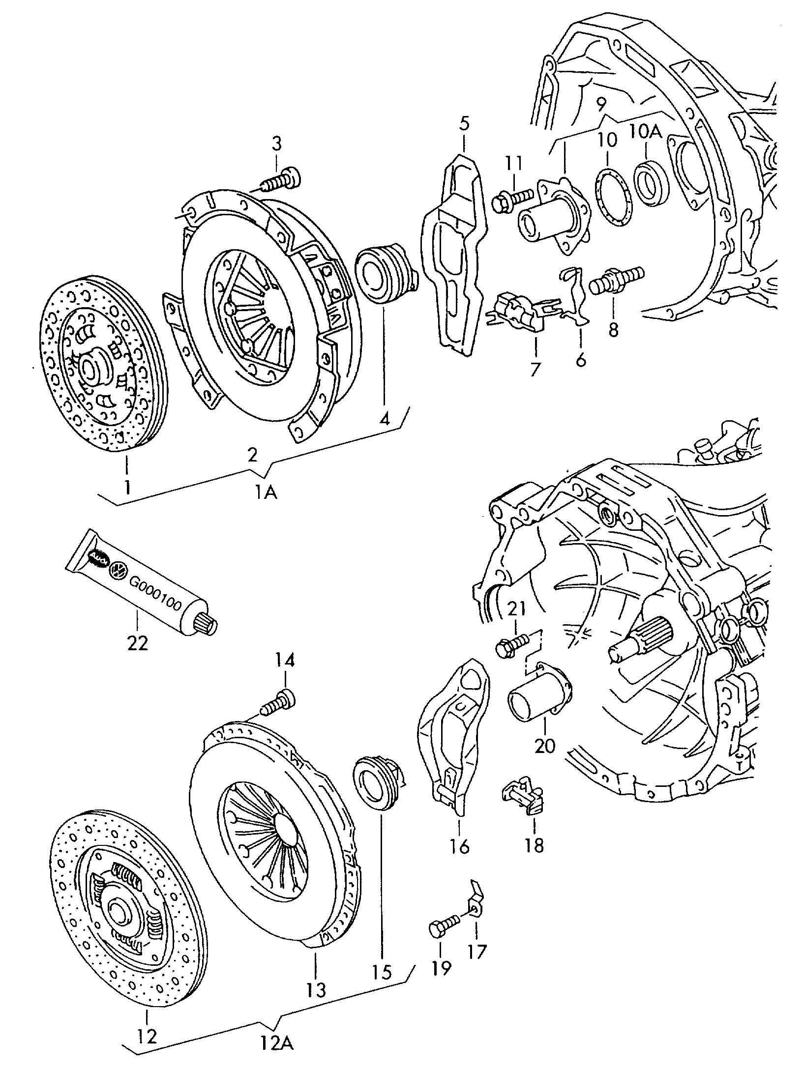 AUDI 028 141 036 CX - Clutch Kit www.parts5.com