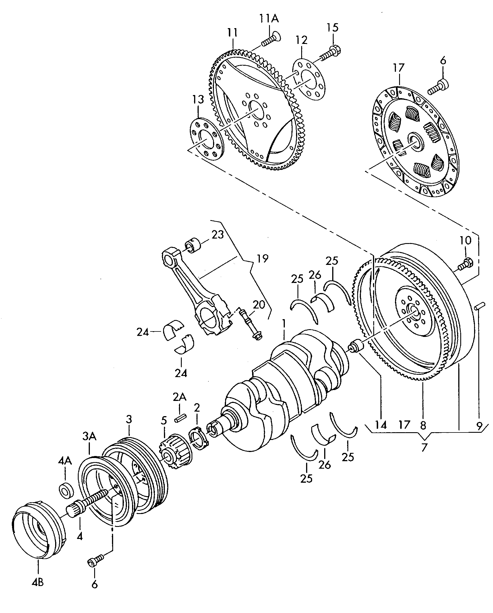 AUDI 06E 105 251 C - Belt Pulley, crankshaft parts5.com