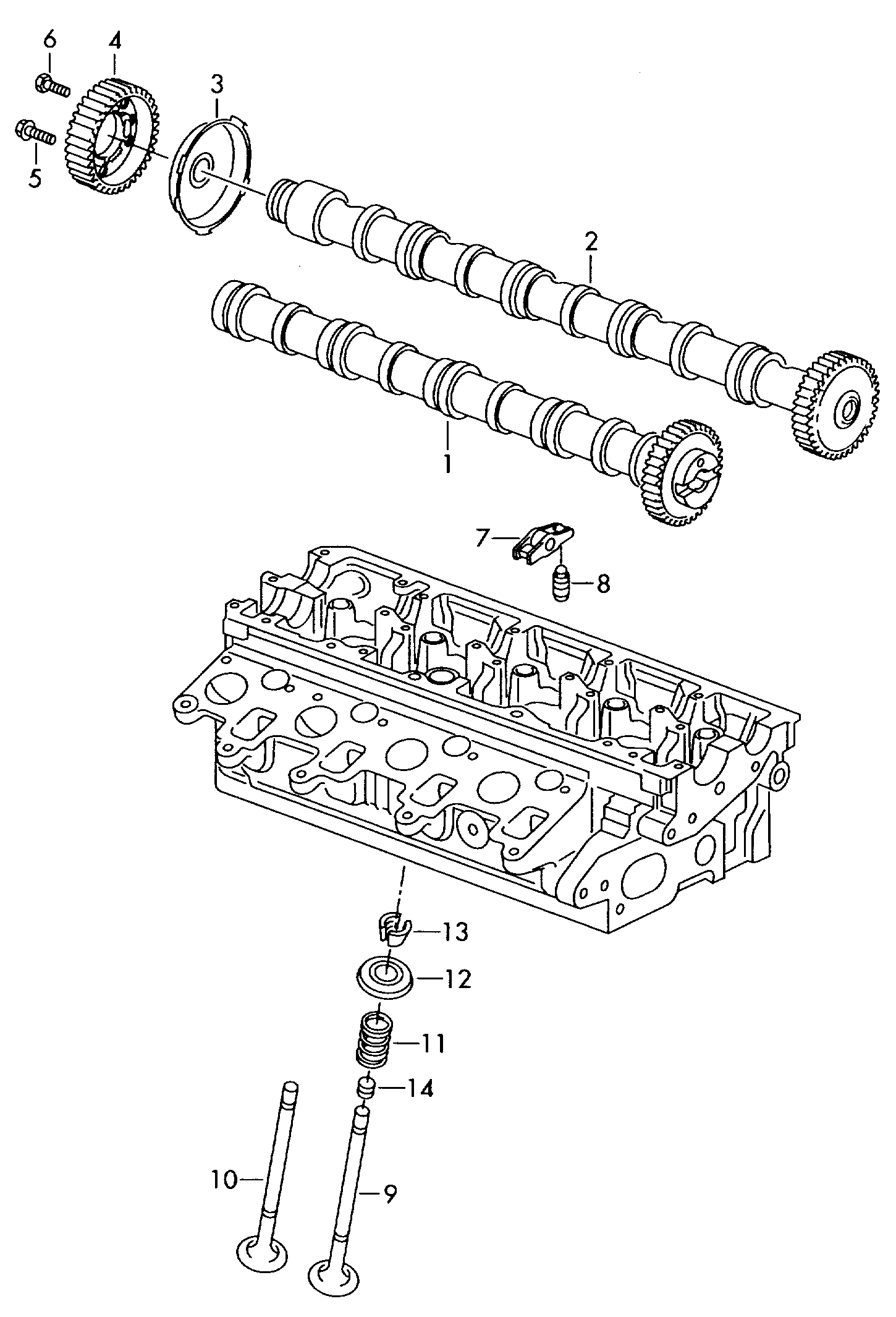 VAG 03L109021E - Wałek rozrządu www.parts5.com