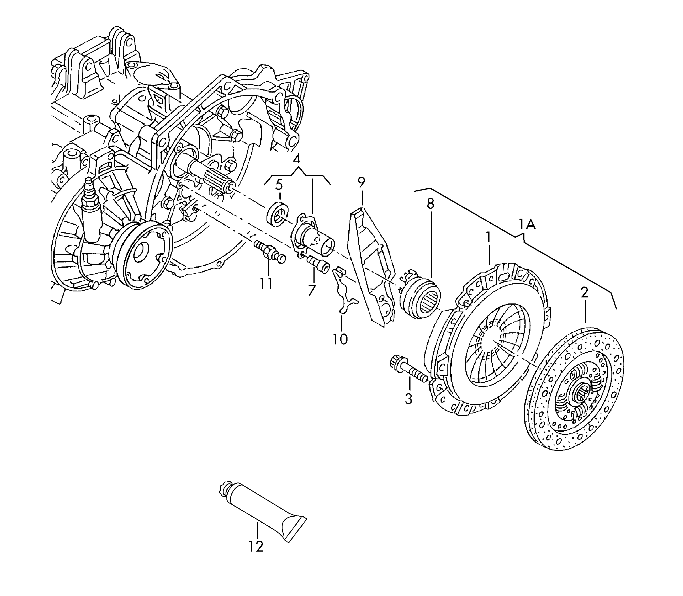 Seat 02J 141 719B - Release Fork, clutch parts5.com