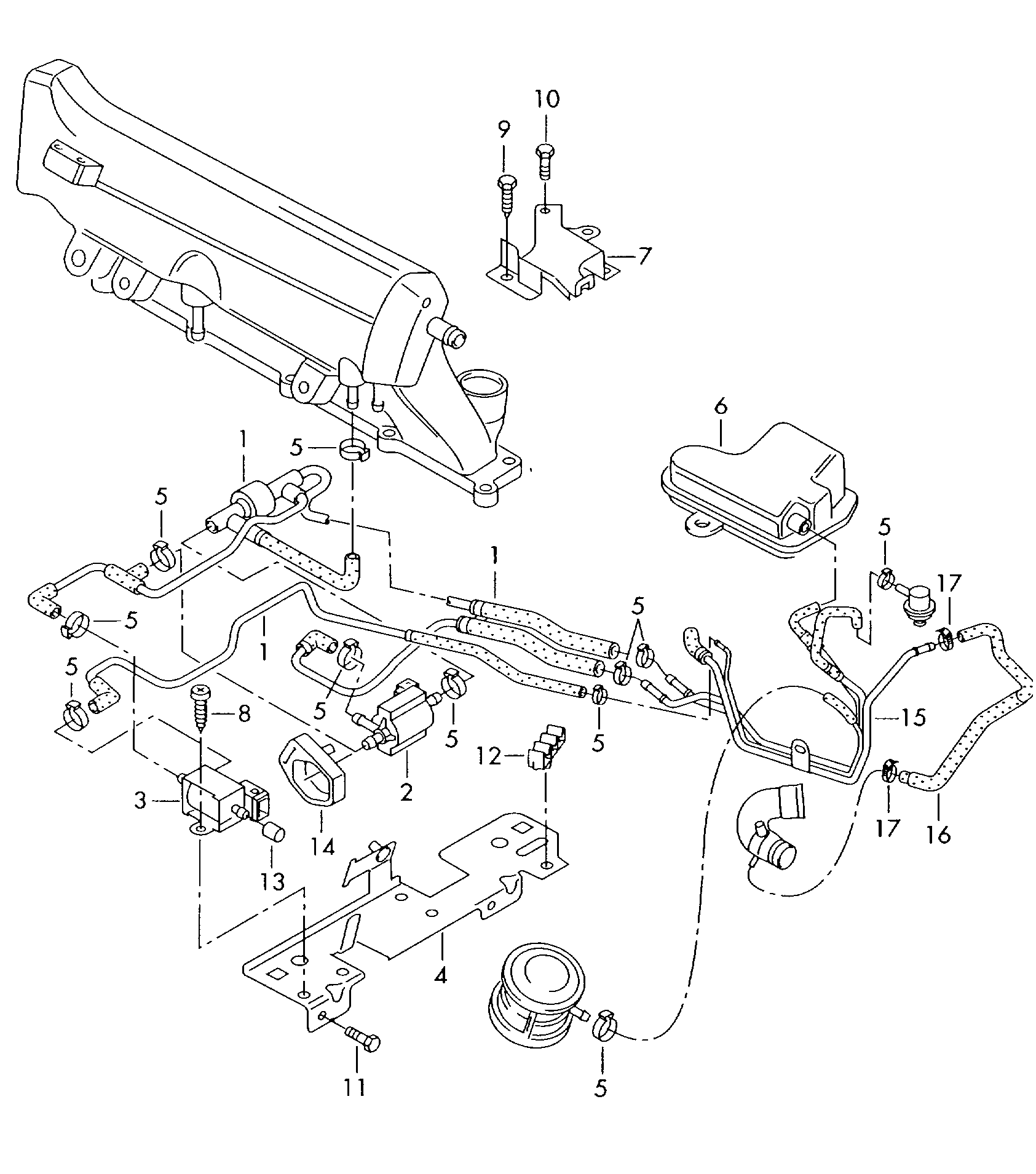 AUDI 026 906 283 H - Survemuundur, heitgaaside juhtimine www.parts5.com