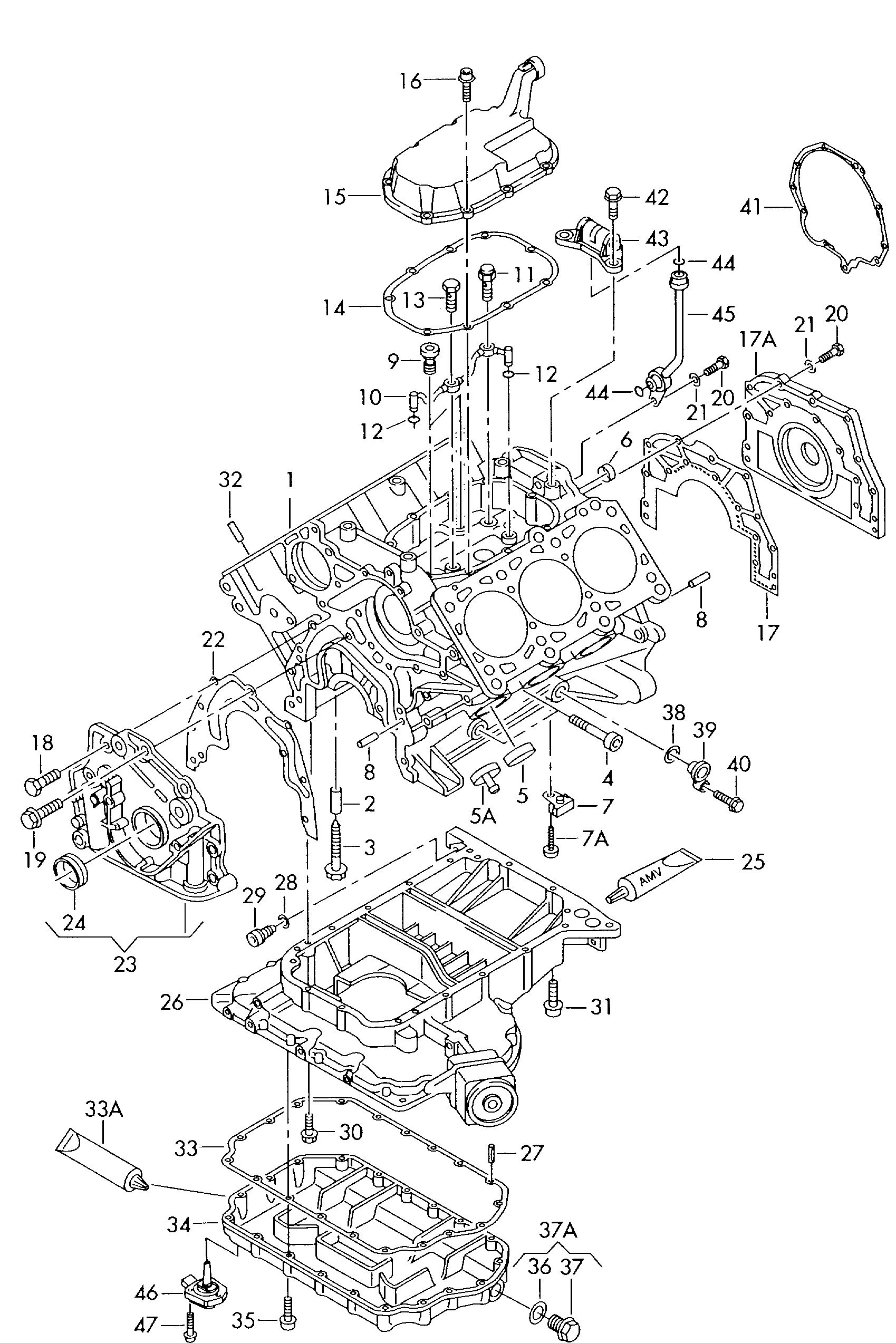 VW 078 103 610 E - Gasket, oil sump parts5.com