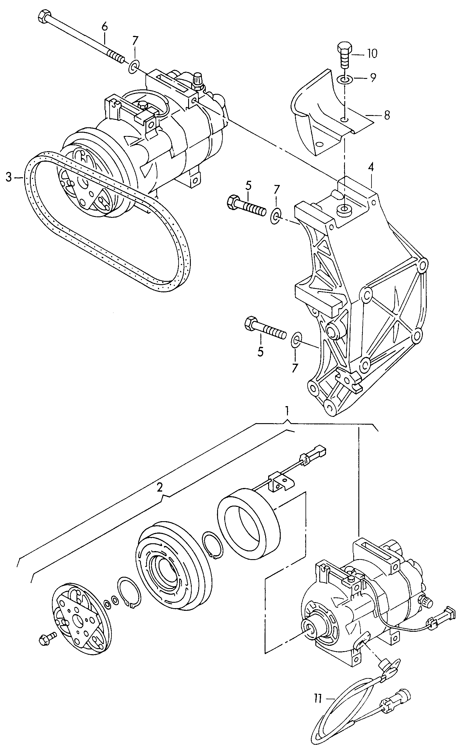 AUDI 8D0260805M - Kompresör, klima sistemi www.parts5.com