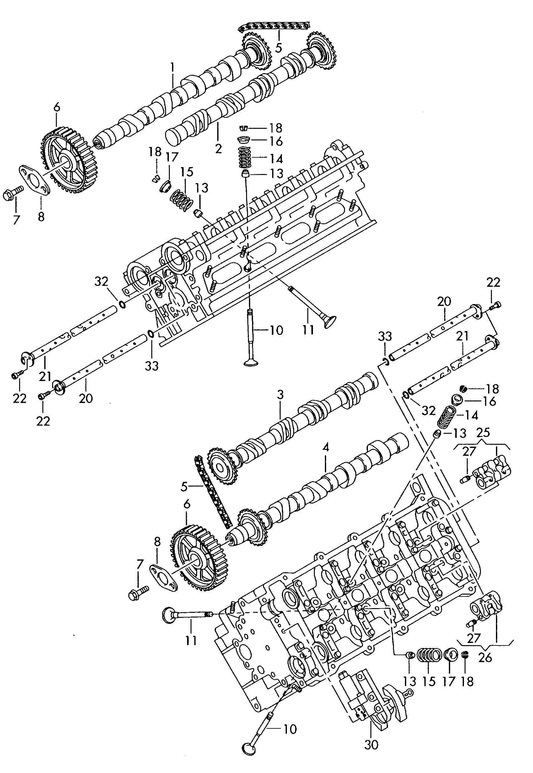 VW 058 109 229 B - Καδένα χρονισμού www.parts5.com