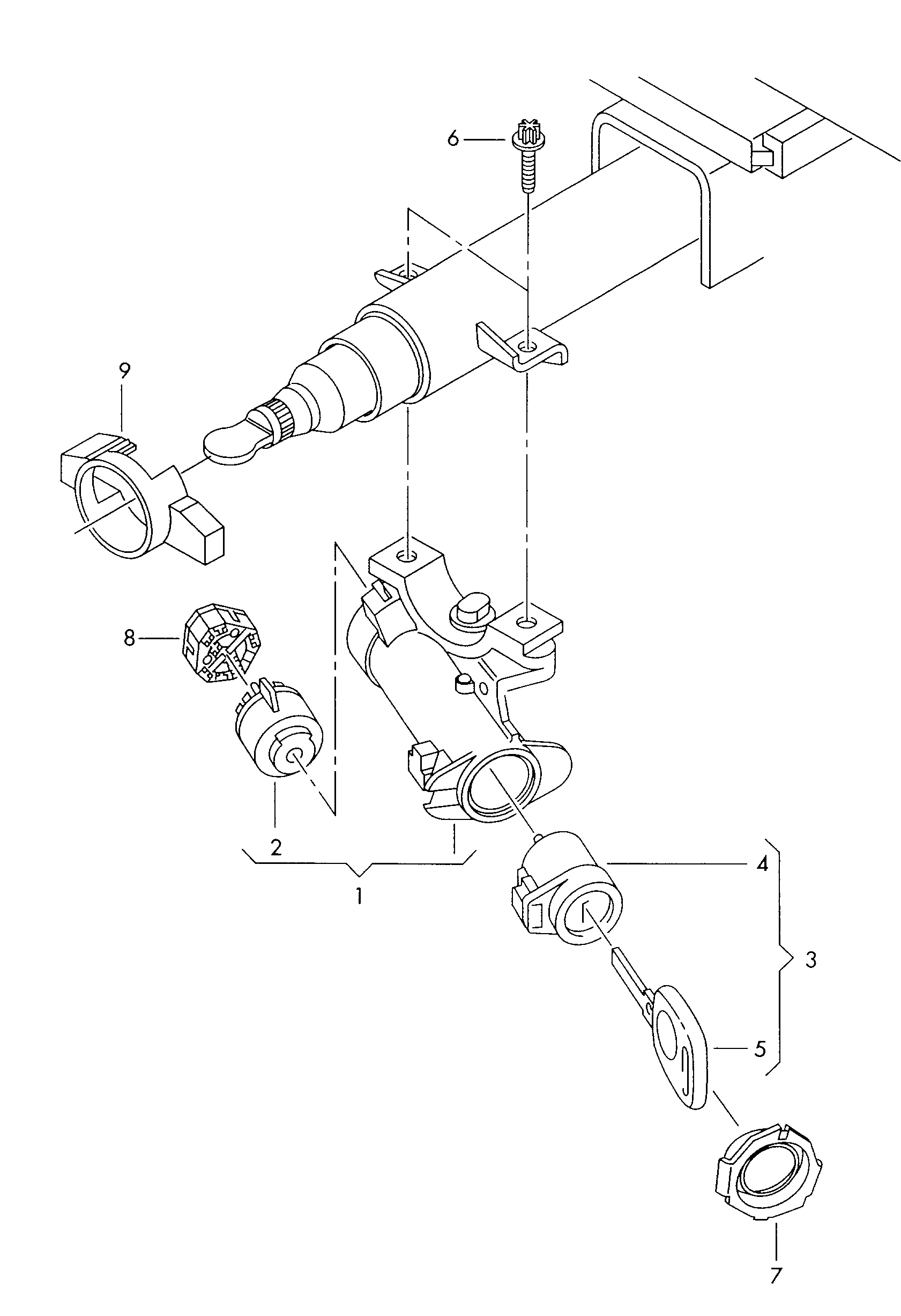 AUDI 4A0 905 849 B - Ignition / Starter Switch parts5.com