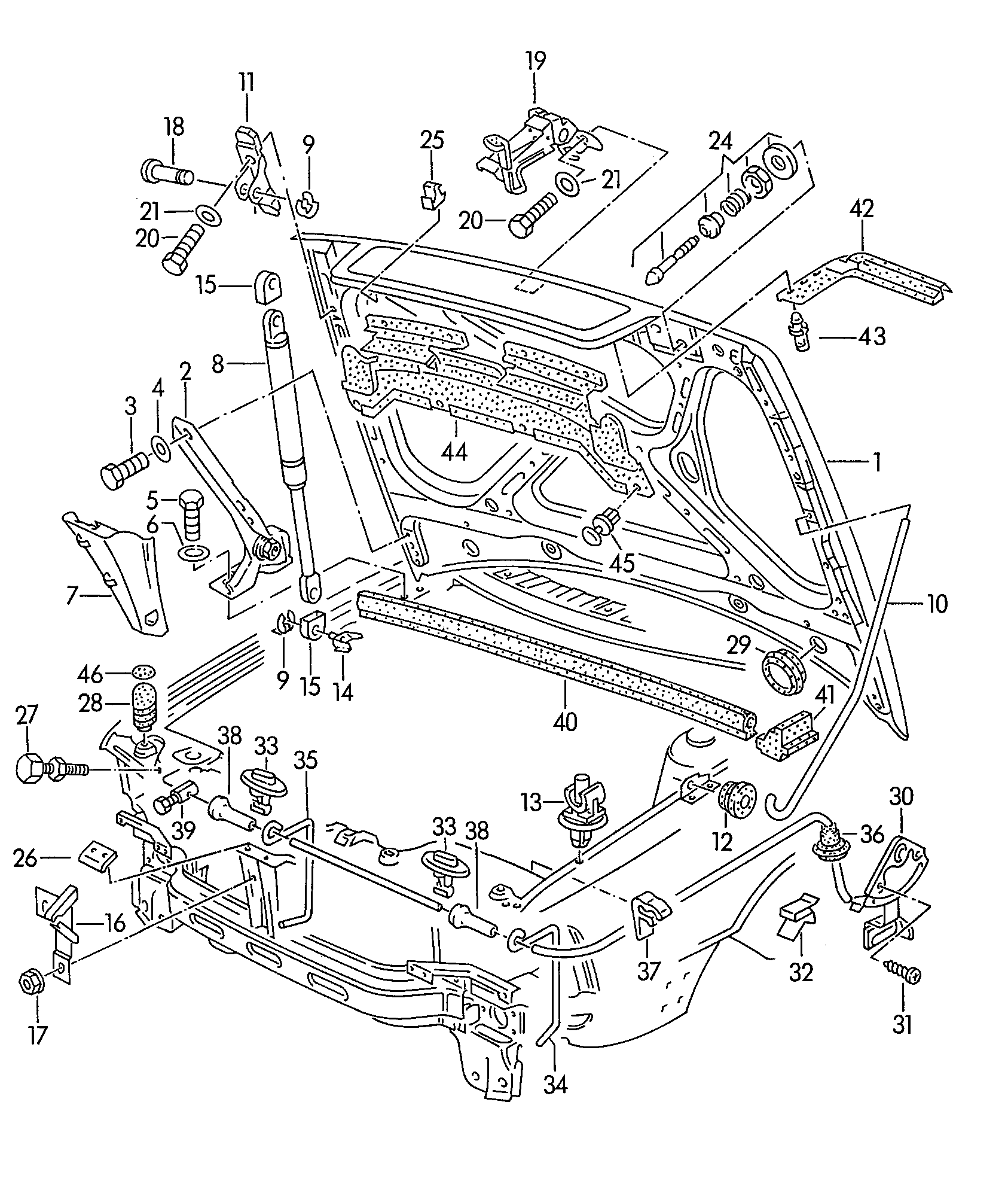 VAG 8A0 823 360A - Gas Spring, bonnet www.parts5.com