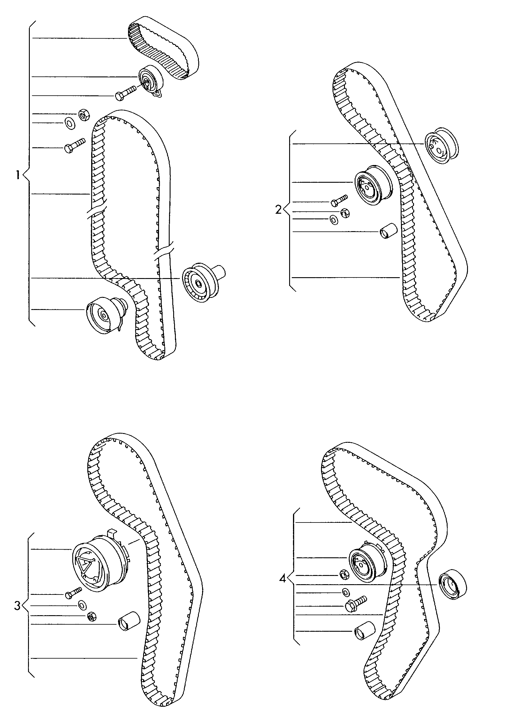 Seat 038 198 119 F - Σετ οδοντωτού ιμάντα www.parts5.com