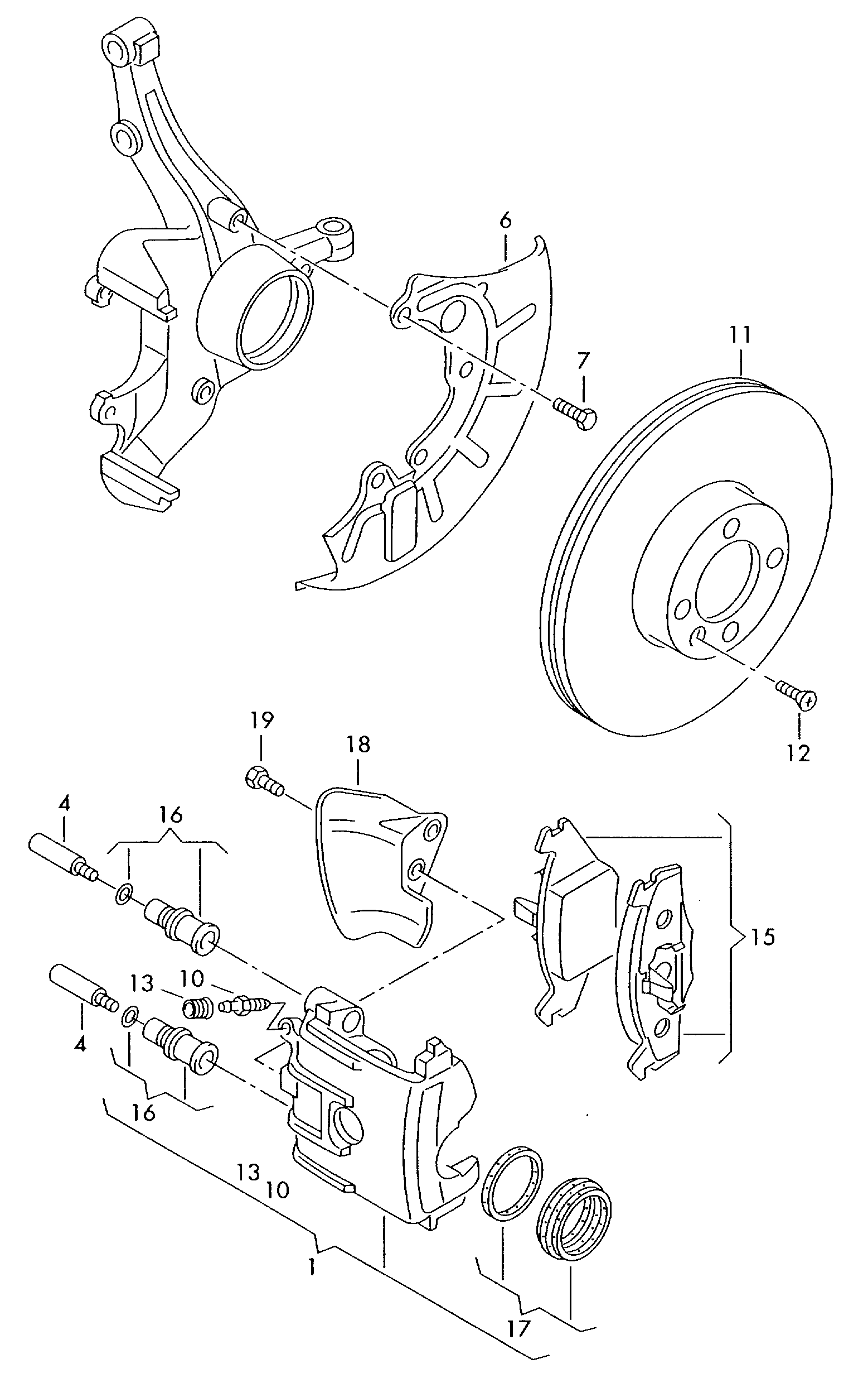 VAG 1J0698471 - Repair Kit, brake caliper www.parts5.com