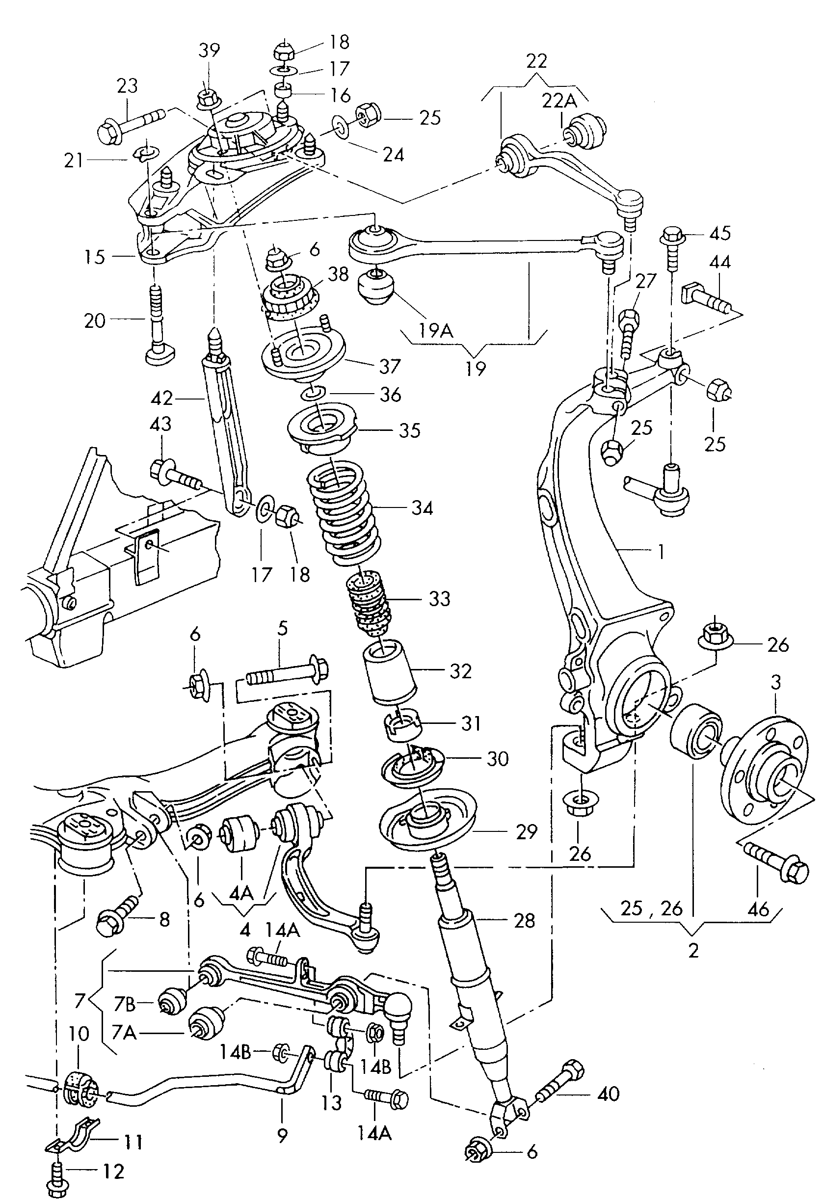 Skoda 4D0 407 183 Q - Тампон, носач www.parts5.com