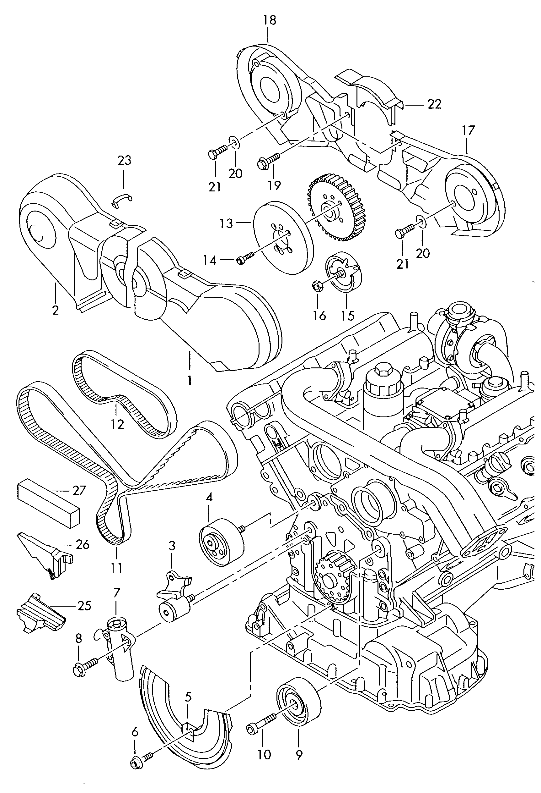 VW 059 109 244 - Направляющий ролик, зубчатый ремень www.parts5.com