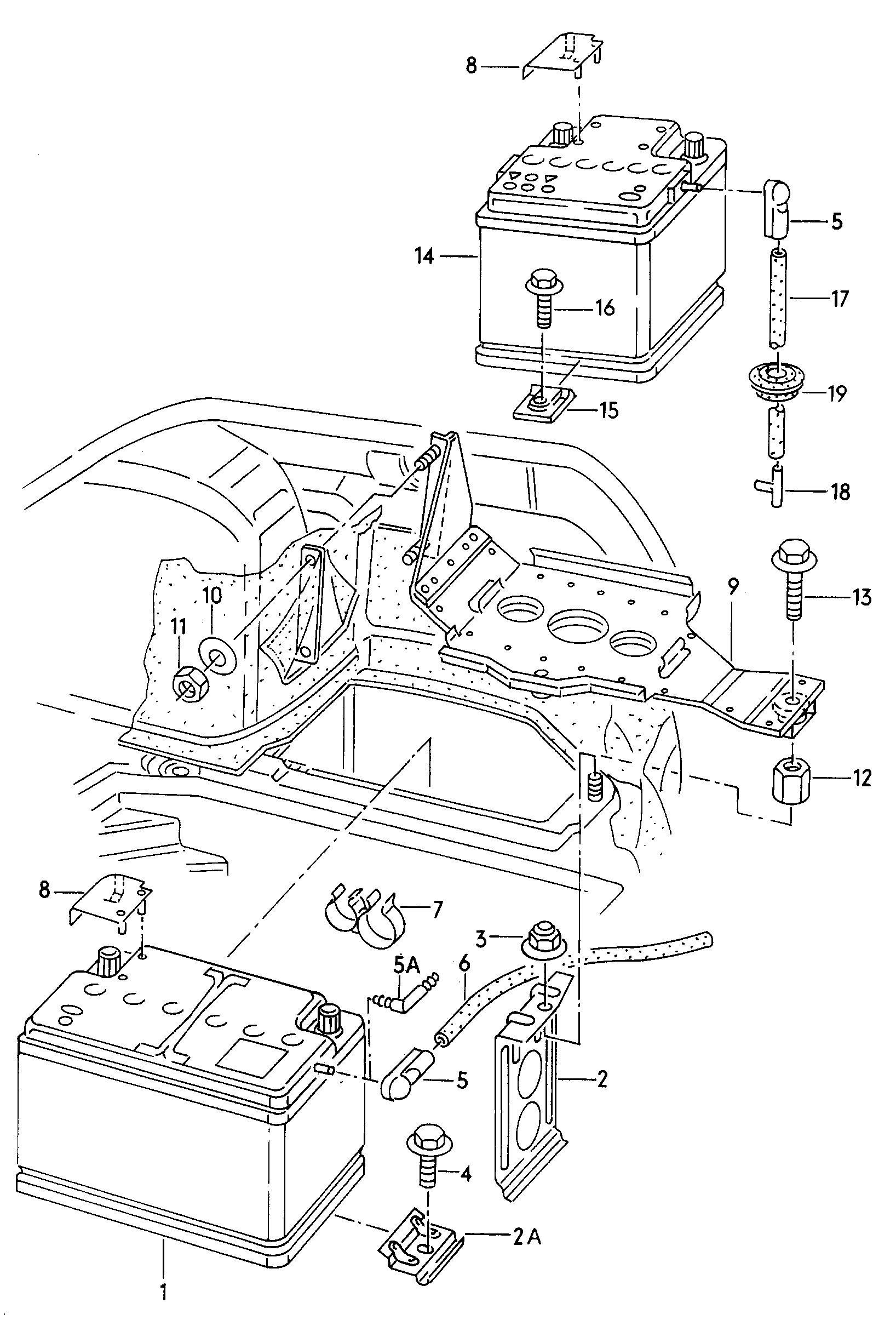 Skoda 000 915 105 AB - Starter Battery parts5.com