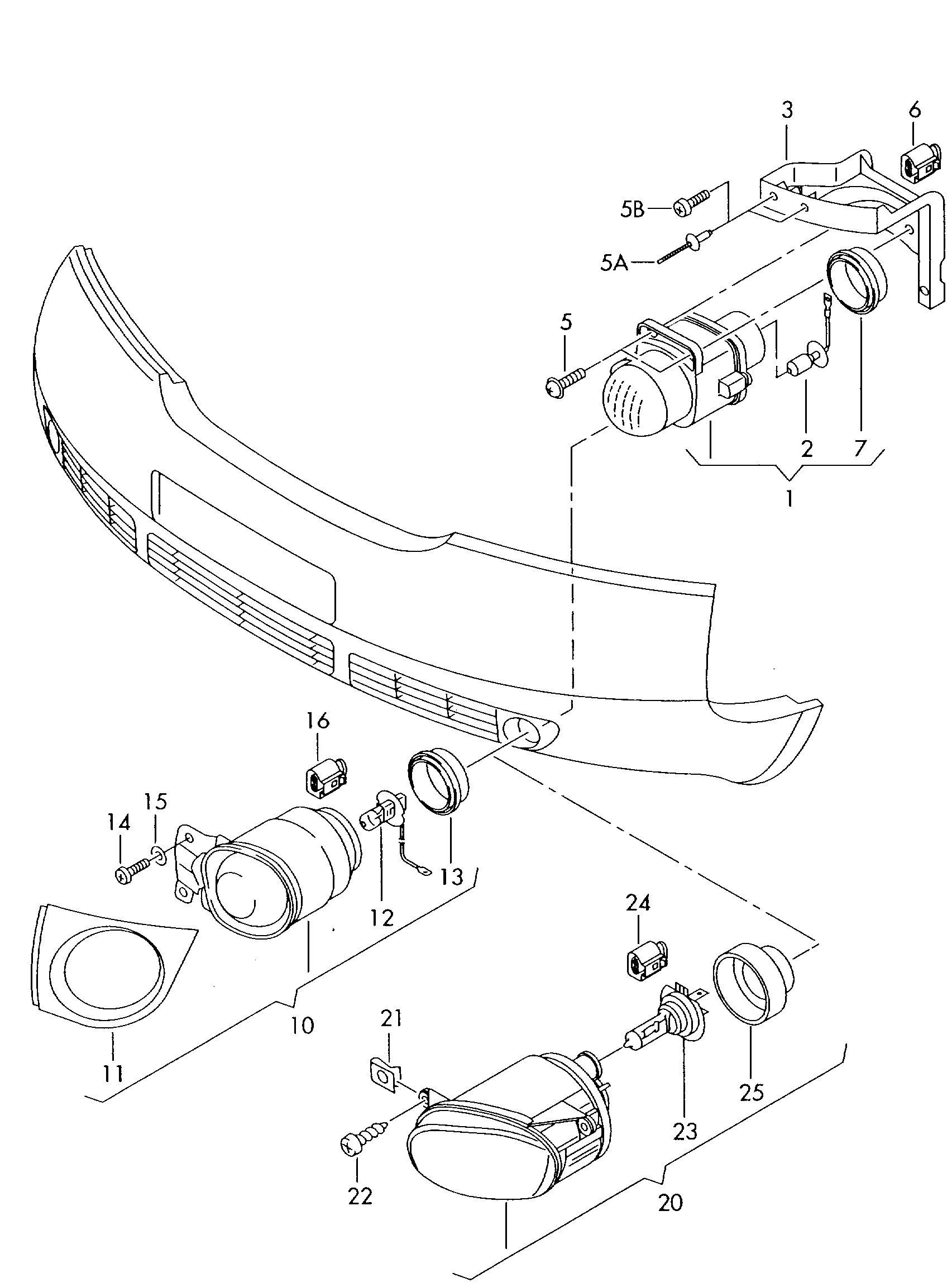 VAG 4B0941699C - Proiector ceata www.parts5.com