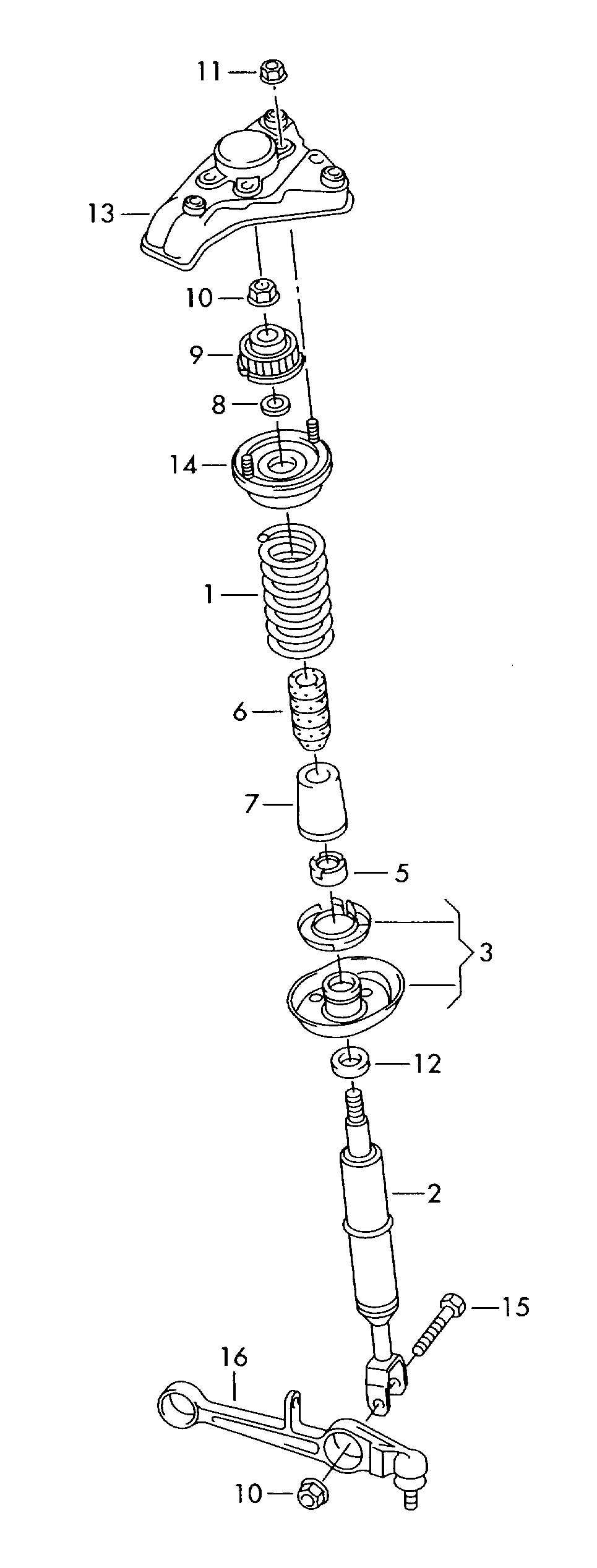 AUDI 4D0 412 377 F - Top Strut Mounting www.parts5.com