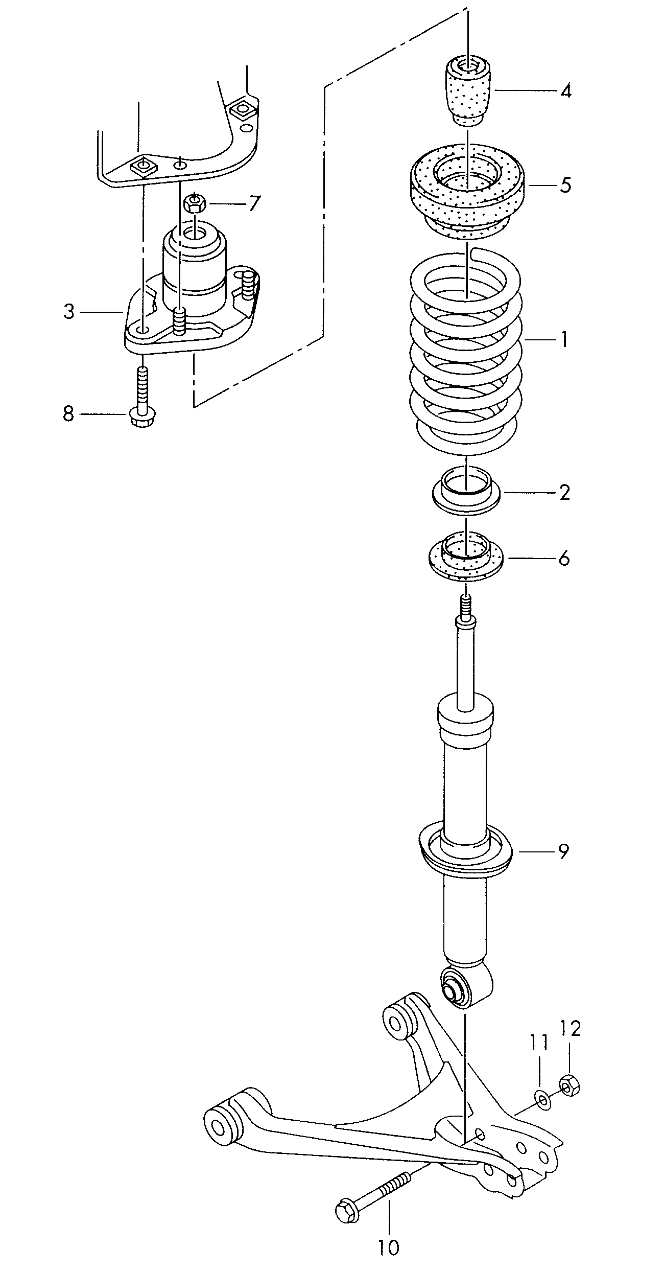 VAG 4B3 513 031 J - Amortiguador www.parts5.com