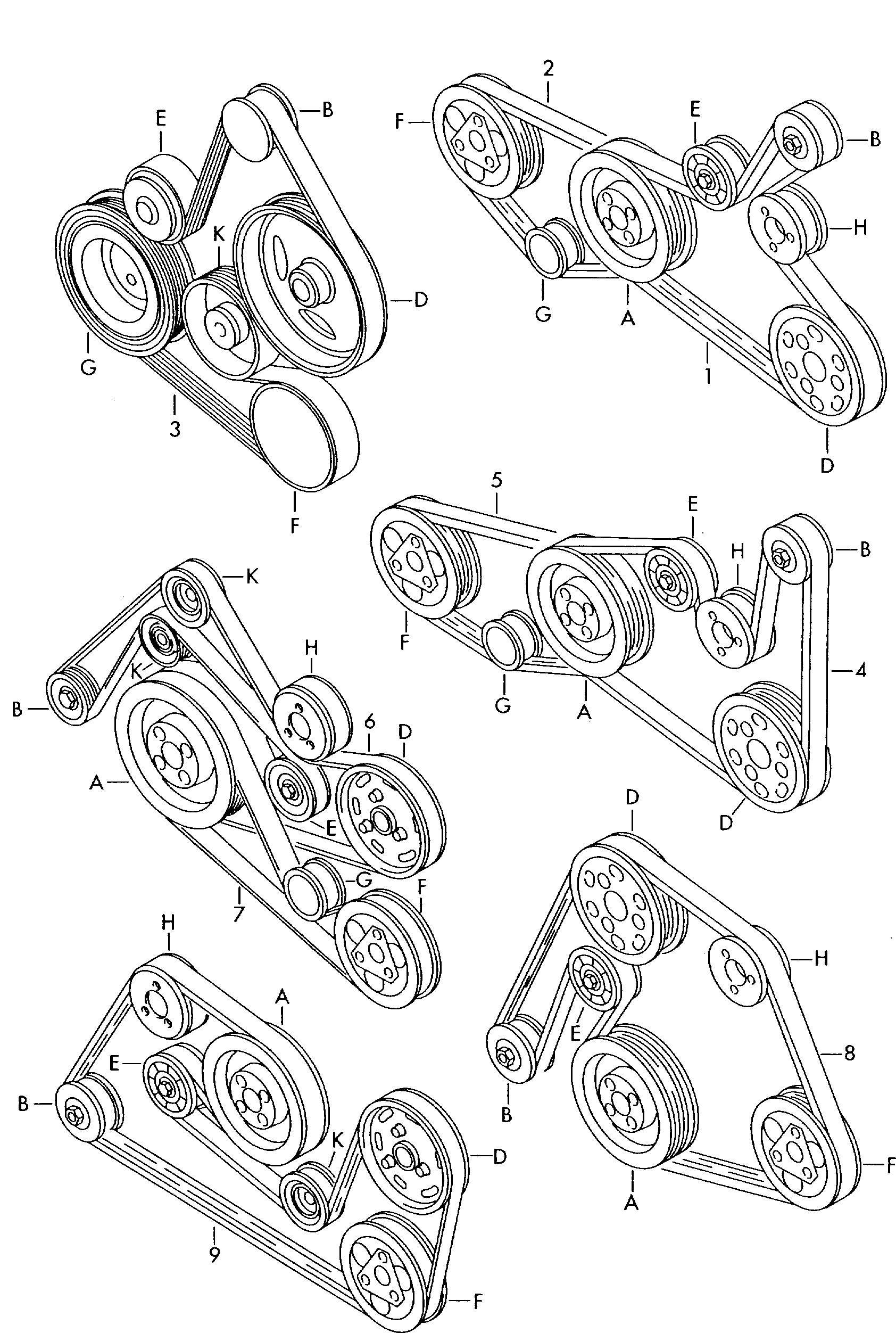 VAG 059260849D - V-Ribbed Belt parts5.com