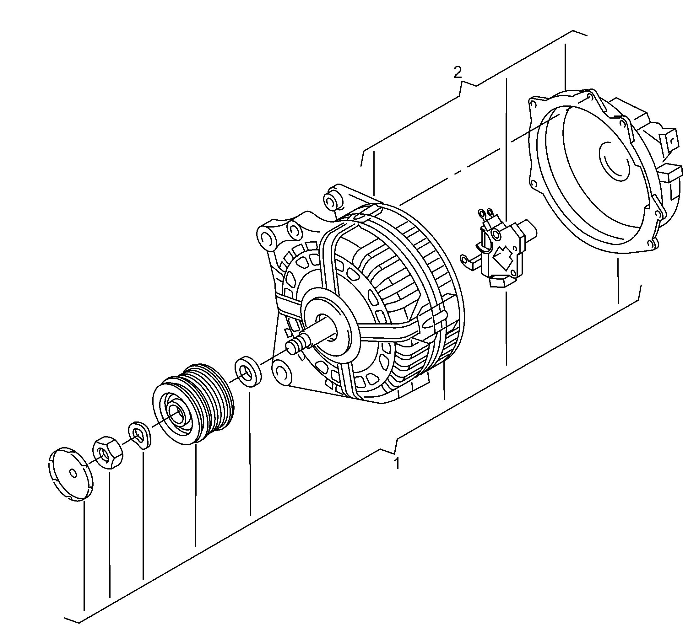 VAG 06J 903 023 G - Generator / Alternator www.parts5.com