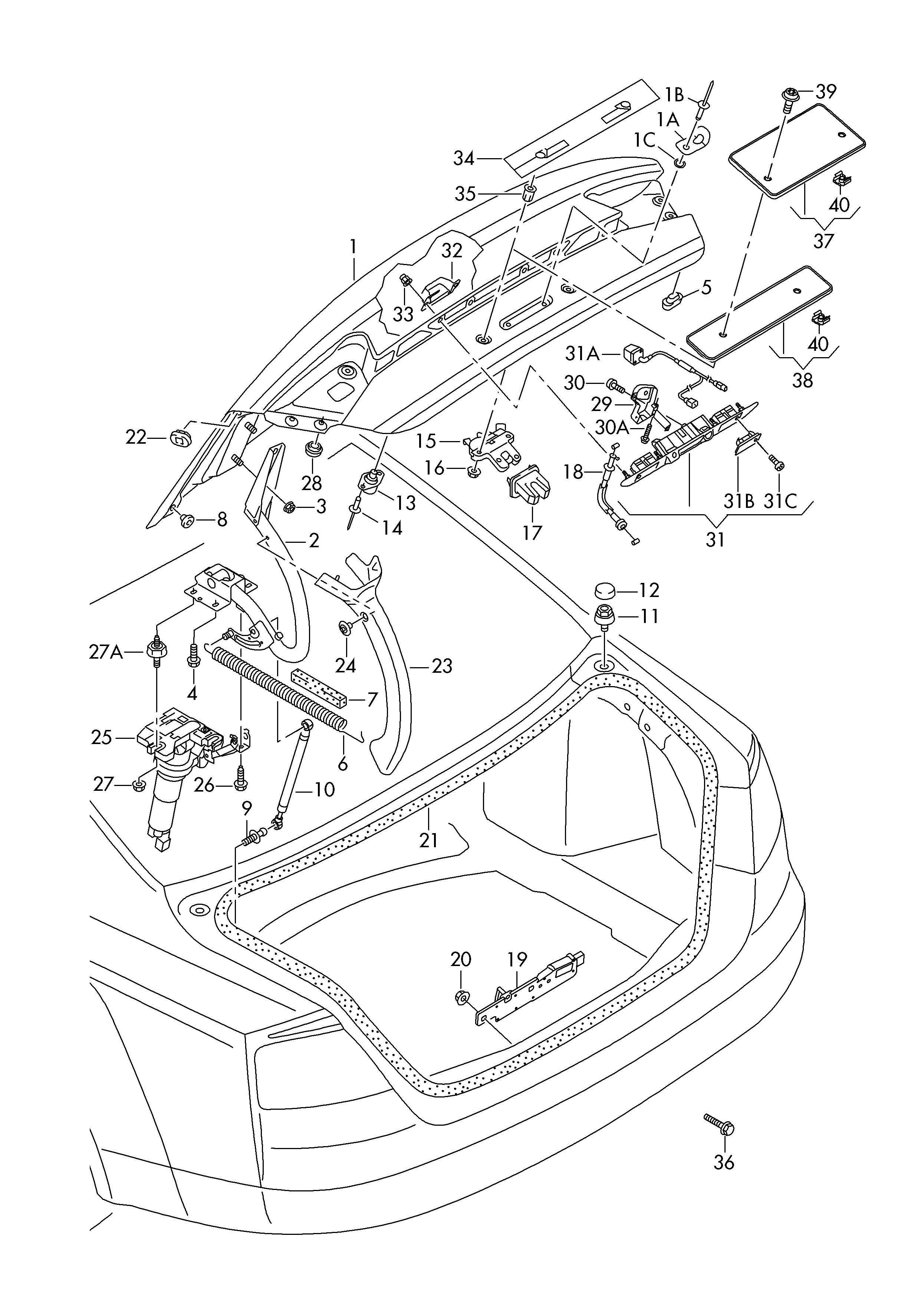 AUDI 4H0827505 - Замок двери www.parts5.com