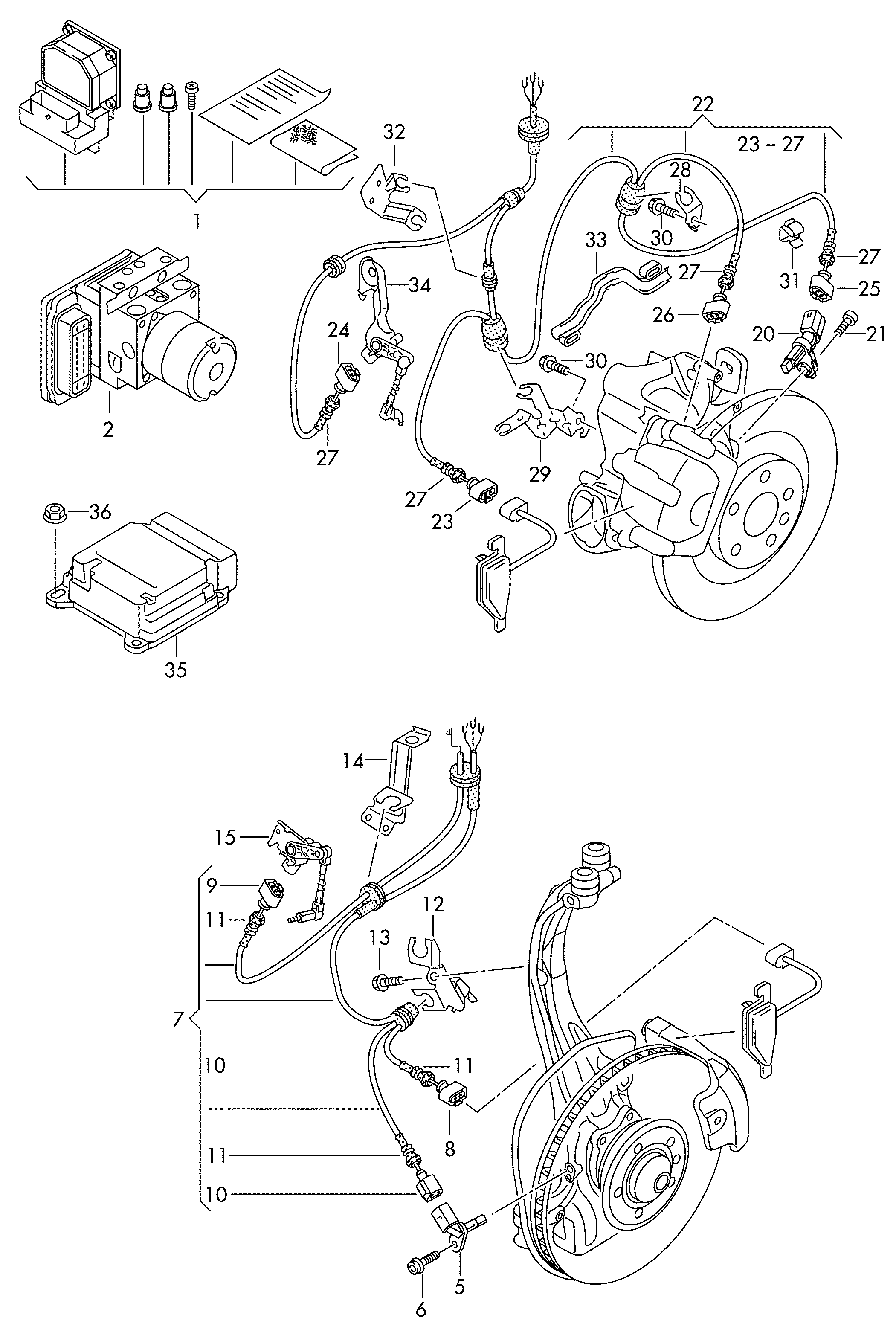 Bentley 4E0 927 804 F - Sensor, wheel speed parts5.com