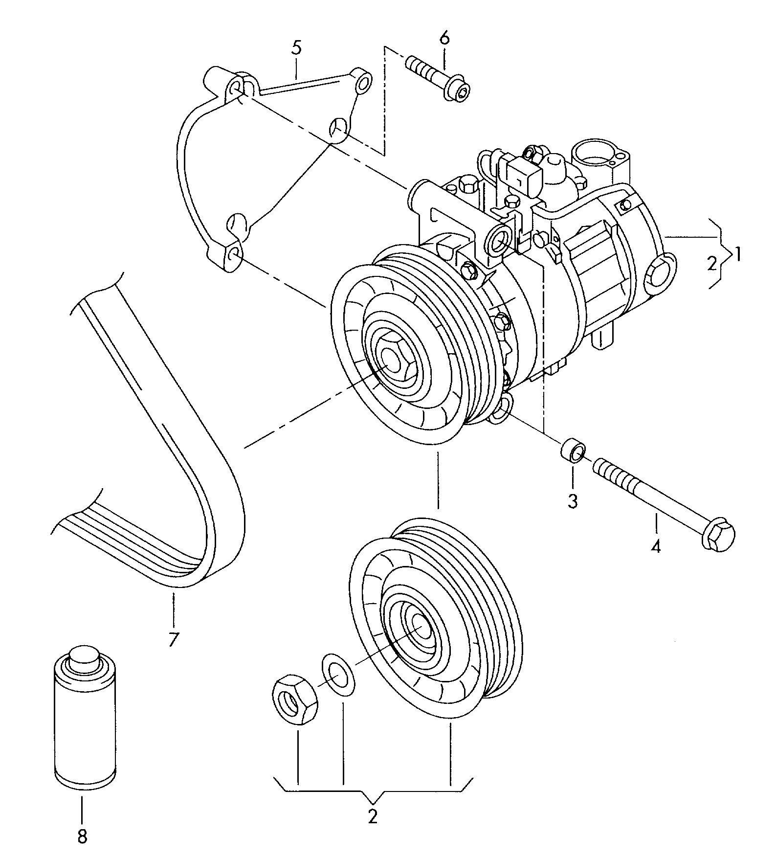 AUDI 4H0260805 - Kompresor, klimatizace www.parts5.com