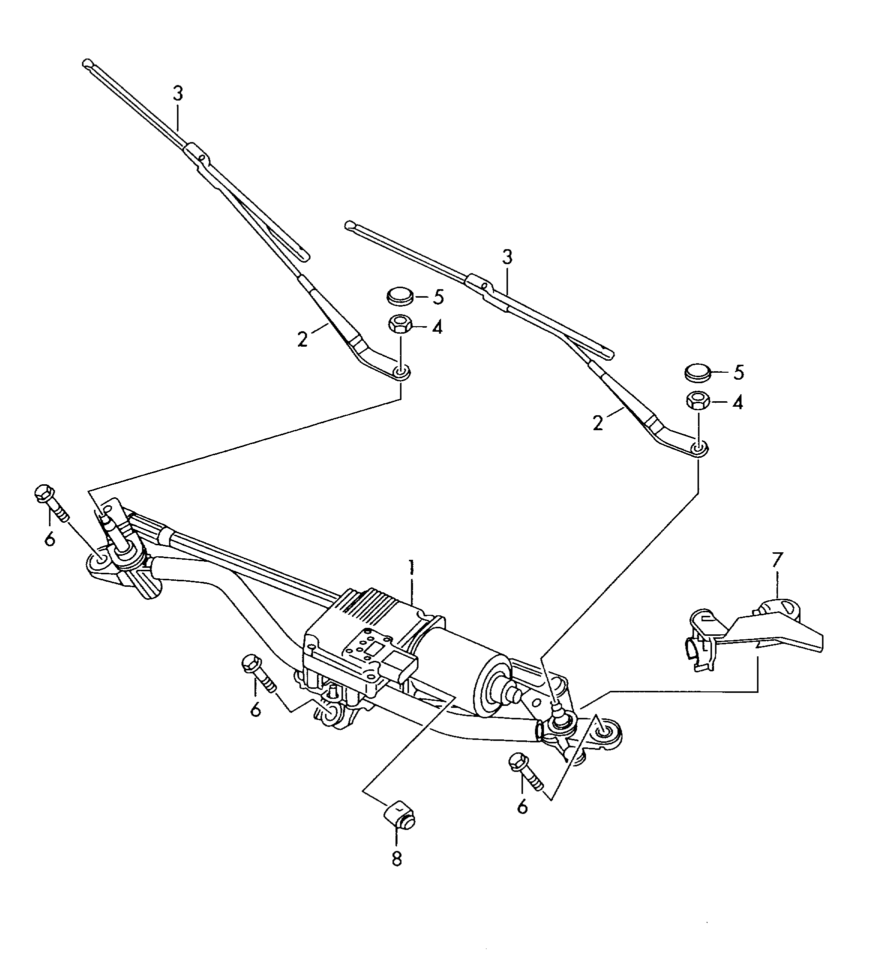 VAG 8K1955425A - Stieracia liżta www.parts5.com