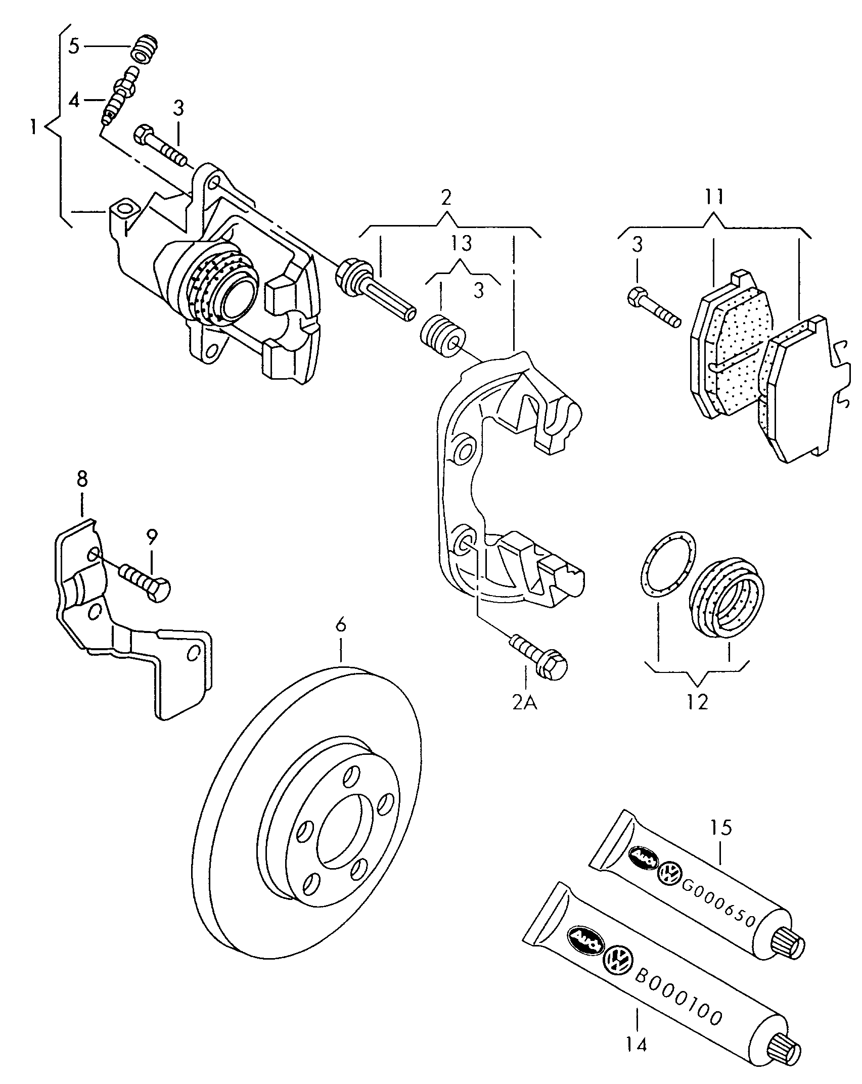 Skoda 8D0 698 151 L - Set placute frana,frana disc www.parts5.com