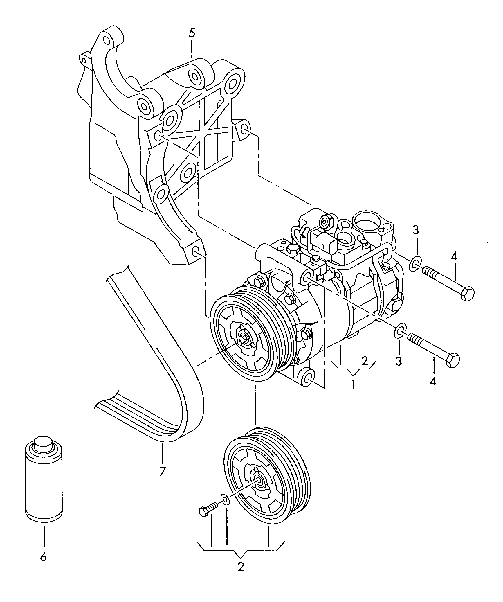 VW 4F0260805AJ - Компресор, климатизация www.parts5.com