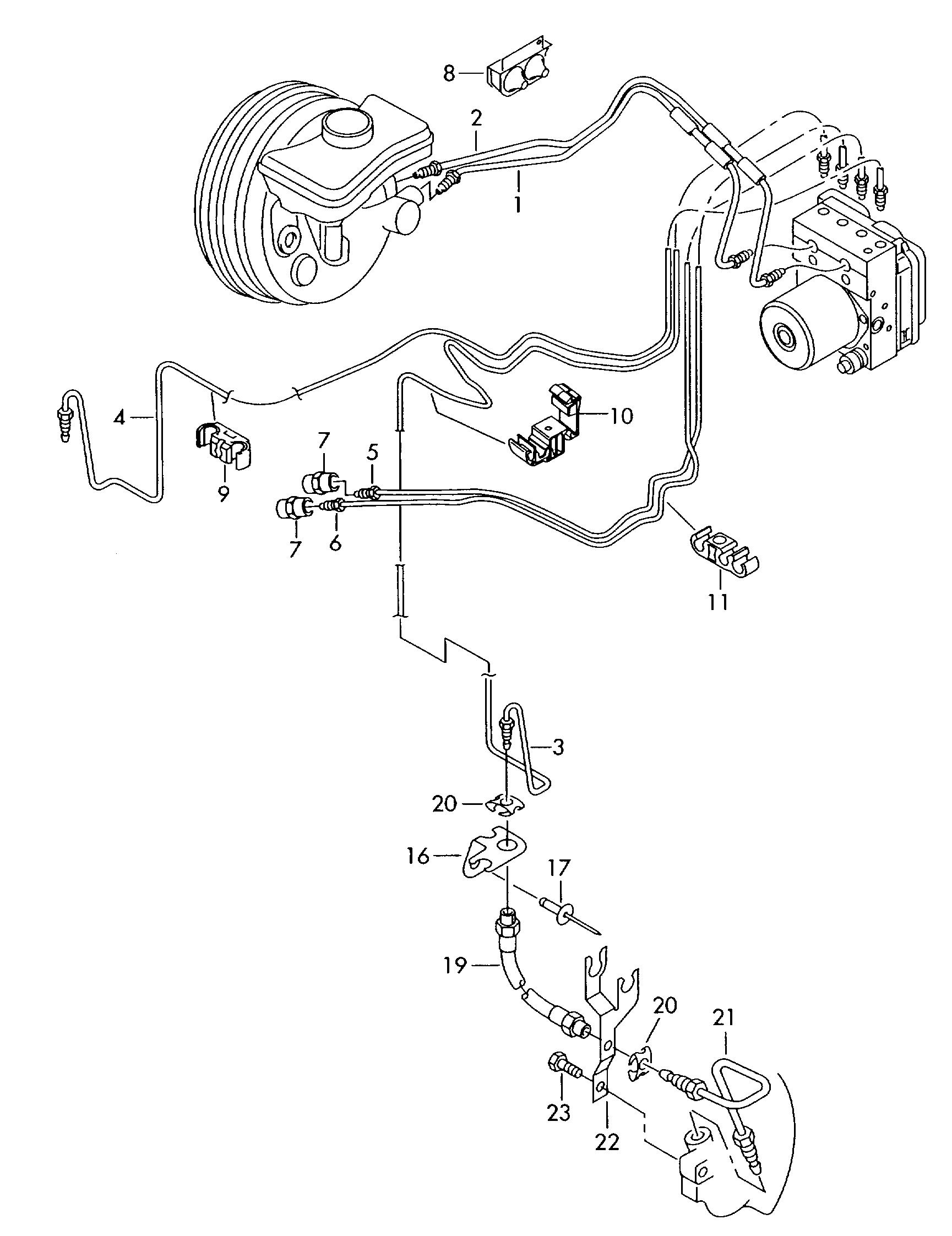 VAG 8E0611721F - Zavorna cev www.parts5.com