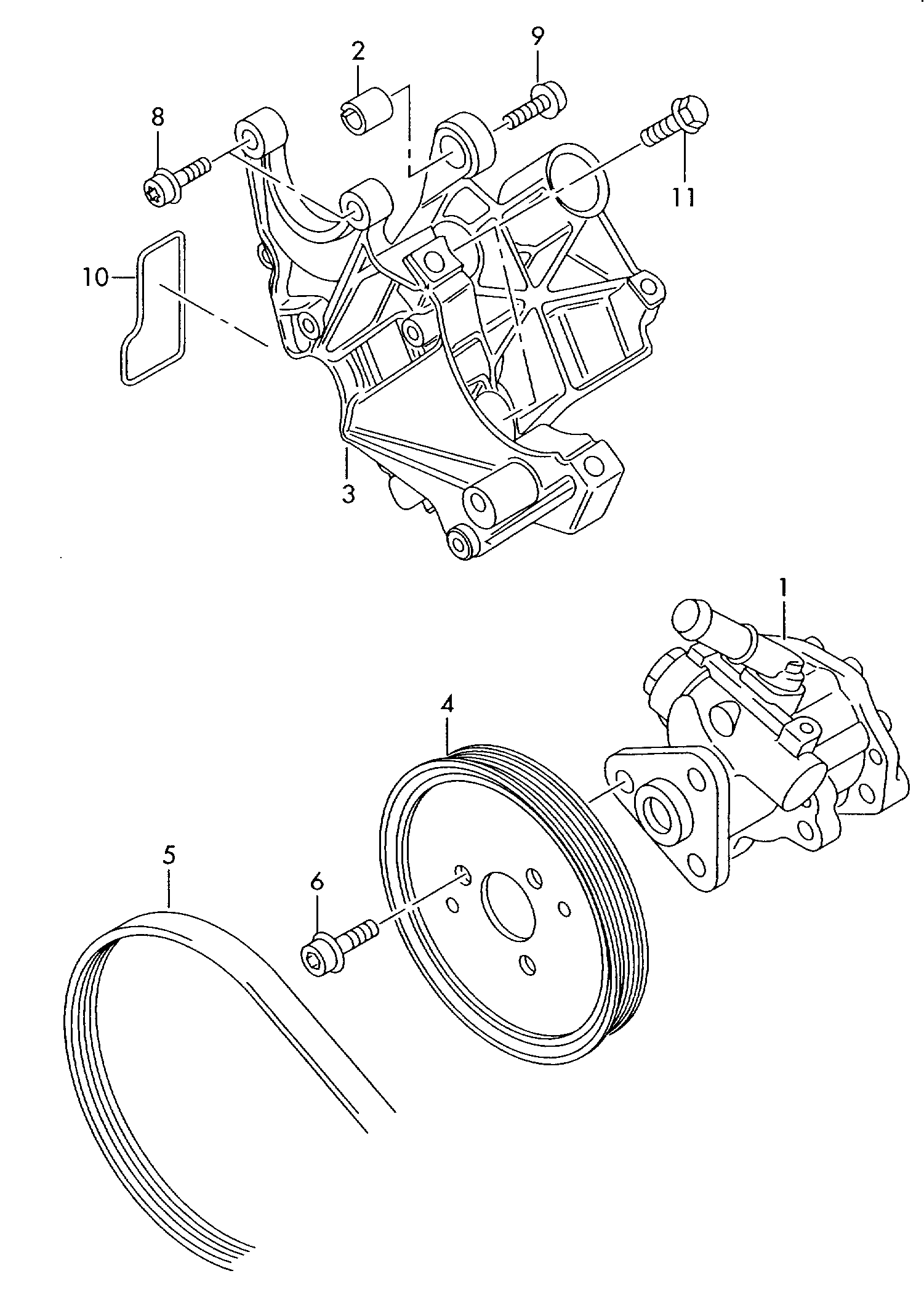 VW 4F0 145 156 J - Pompa hidraulica, sistem de directie www.parts5.com