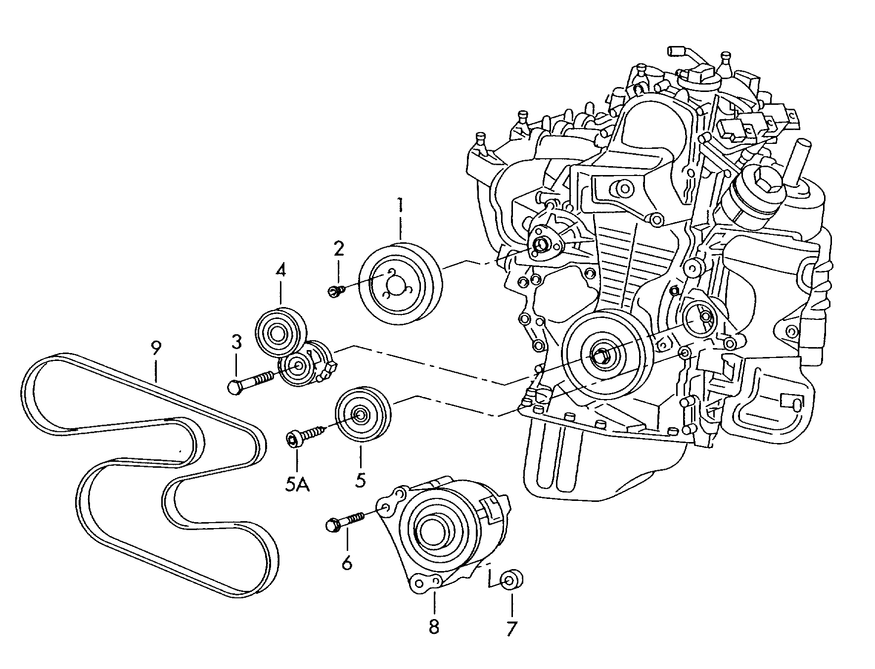 VW 6Q0 260 849 E - Curea transmisie cu caneluri www.parts5.com