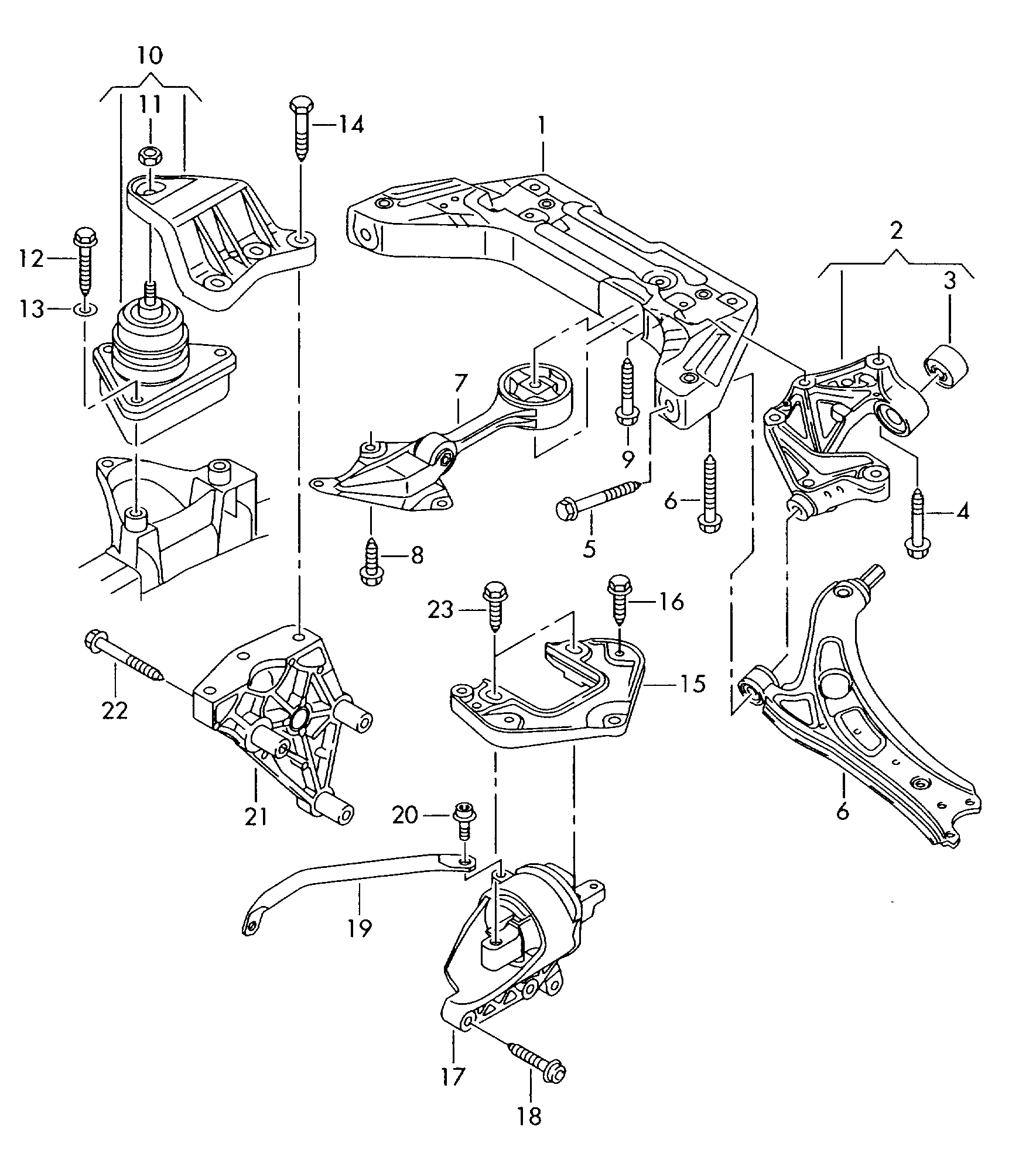 AUDI 8Z0 407 183 A - Тампон, носач www.parts5.com