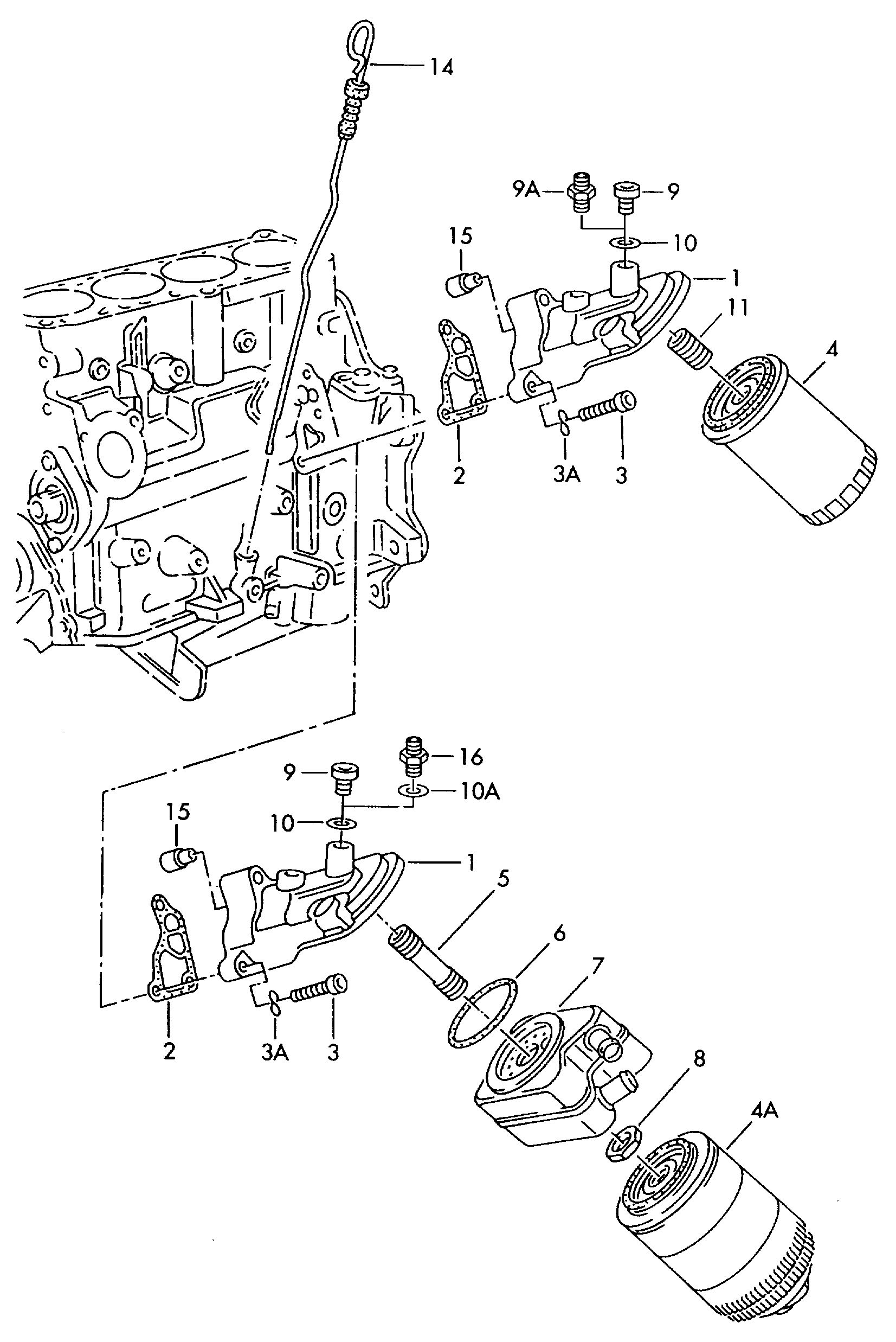 VAG 028117021L - Moottoriöljyn jäähdytin www.parts5.com