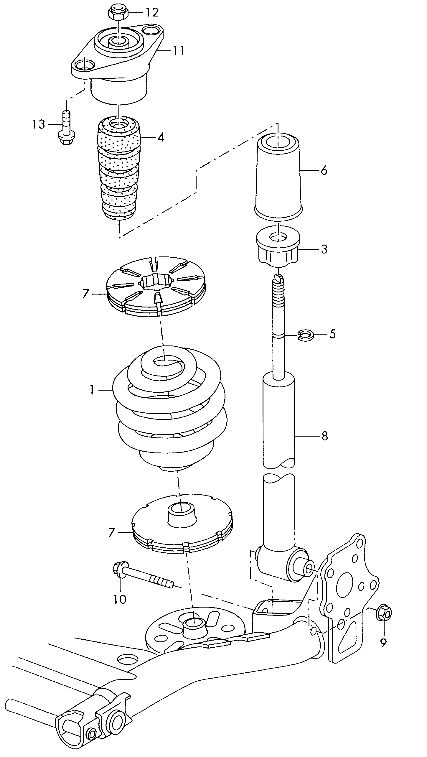 Seat 4B0513031R - Shock Absorber parts5.com