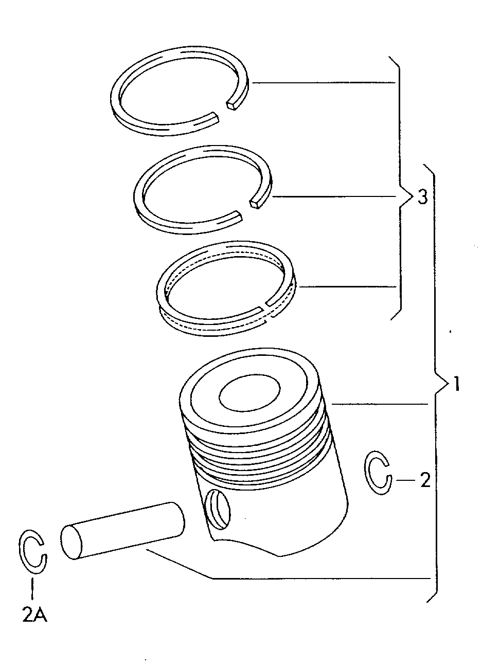 VAG 06H 198 151 B - Zestaw pierścieni tłokowych www.parts5.com