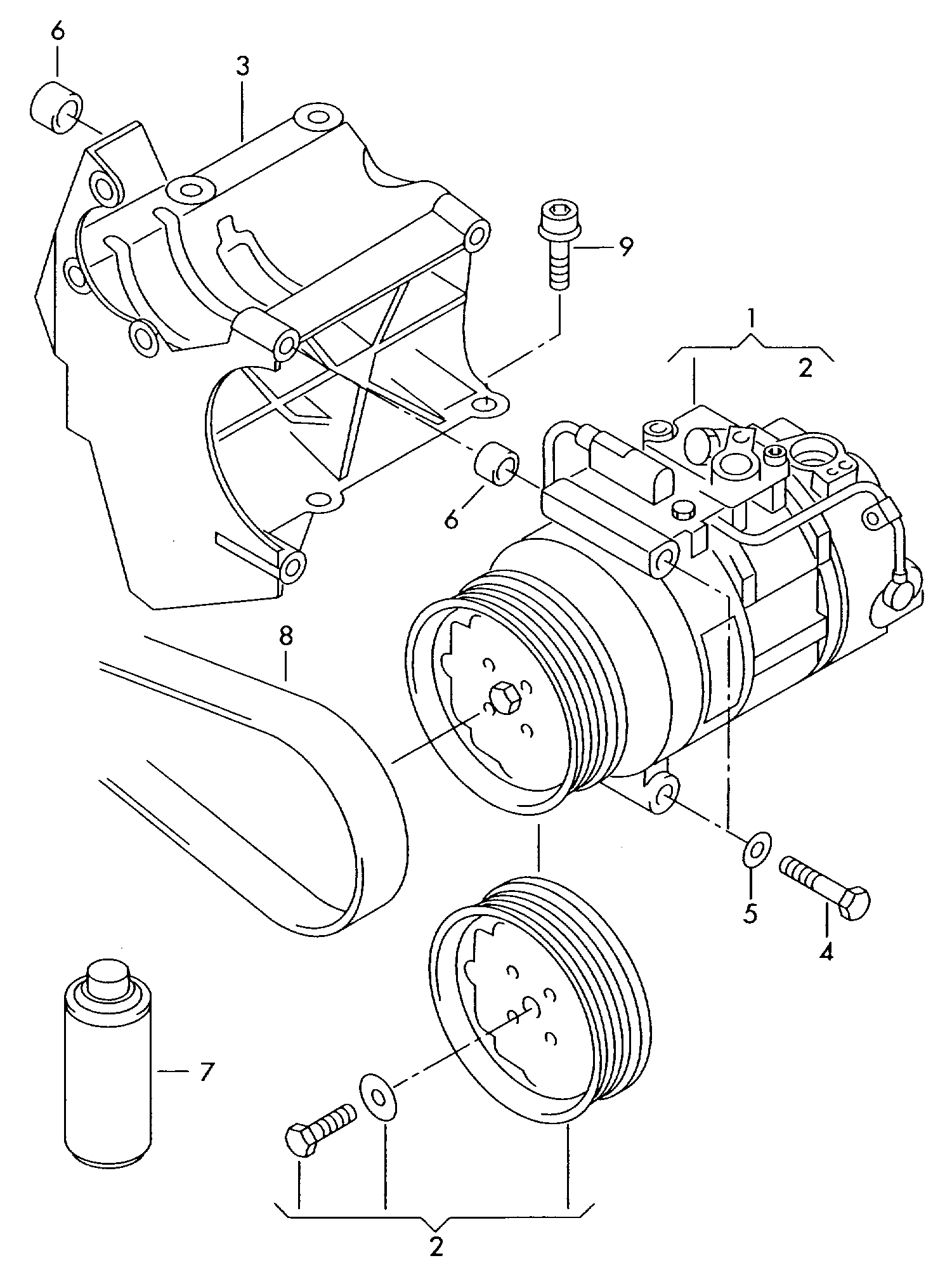 VAG 4E0260805F - Kompresor, klimatizace www.parts5.com