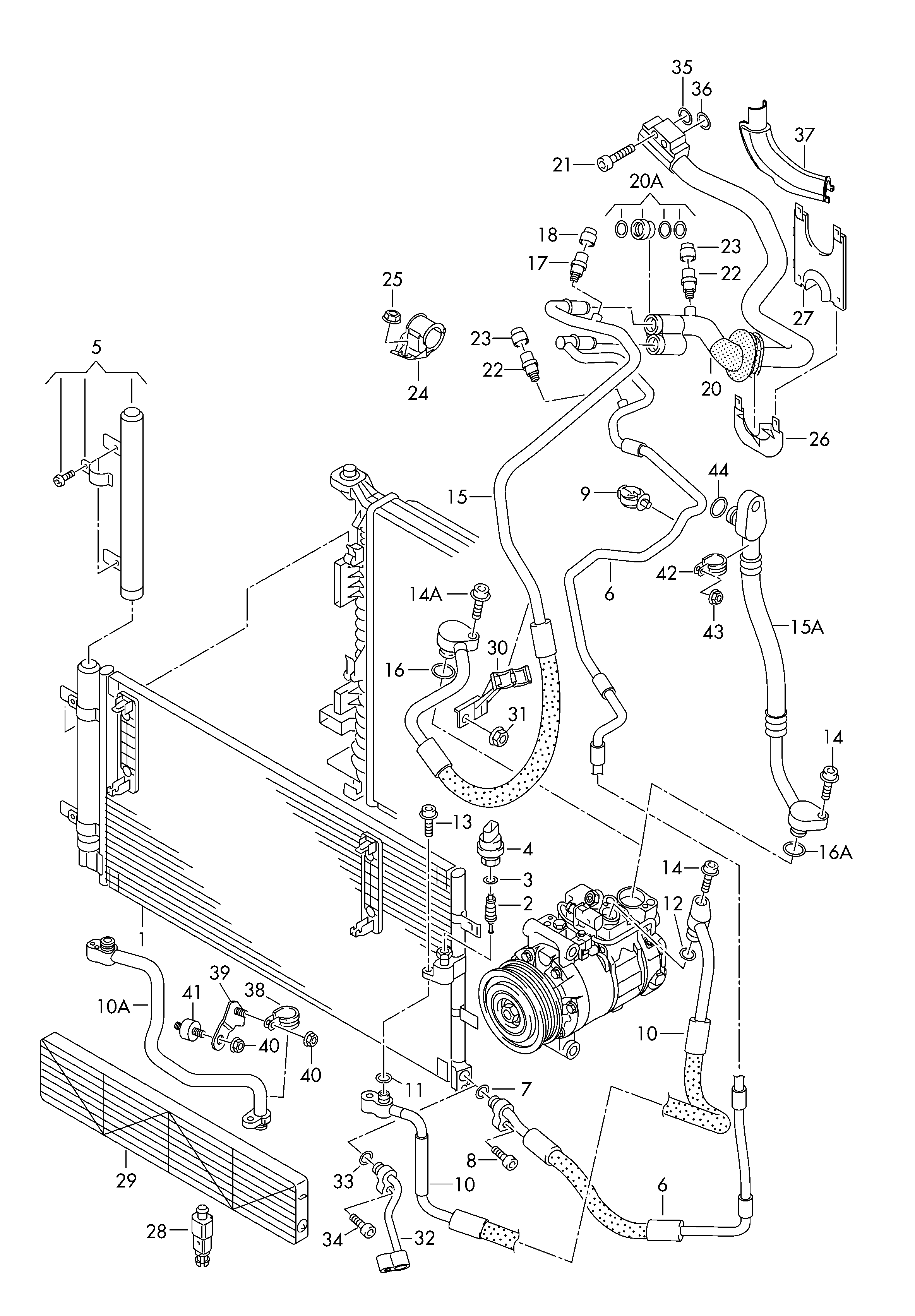 AUDI 8K0260403AF - Condenser, air conditioning parts5.com