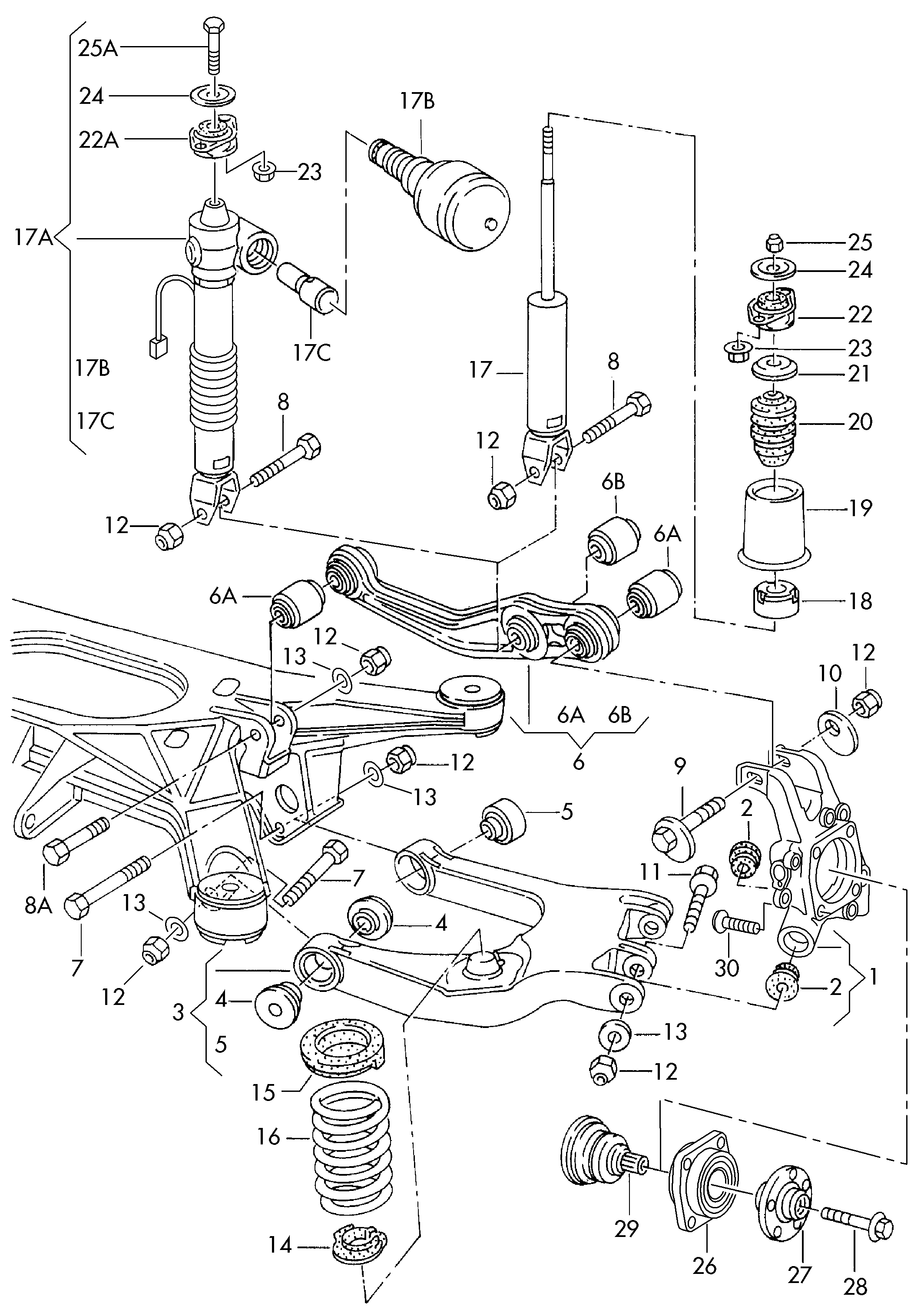 VAG 4D0407625D - Komplet ležaja točka www.parts5.com