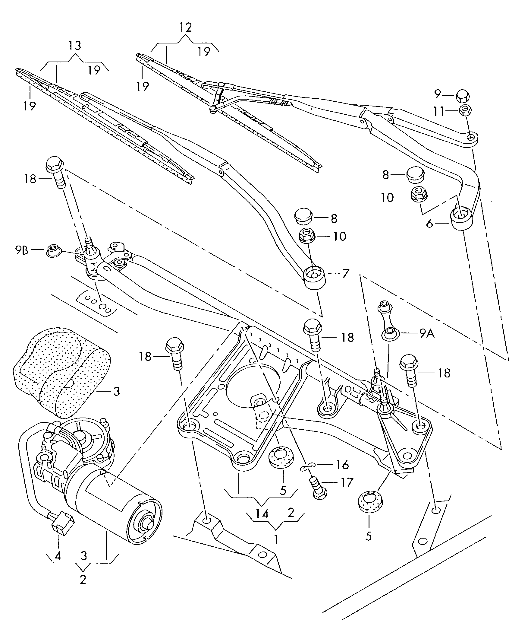 AUDI 4A0955425B - Lamela stergator www.parts5.com