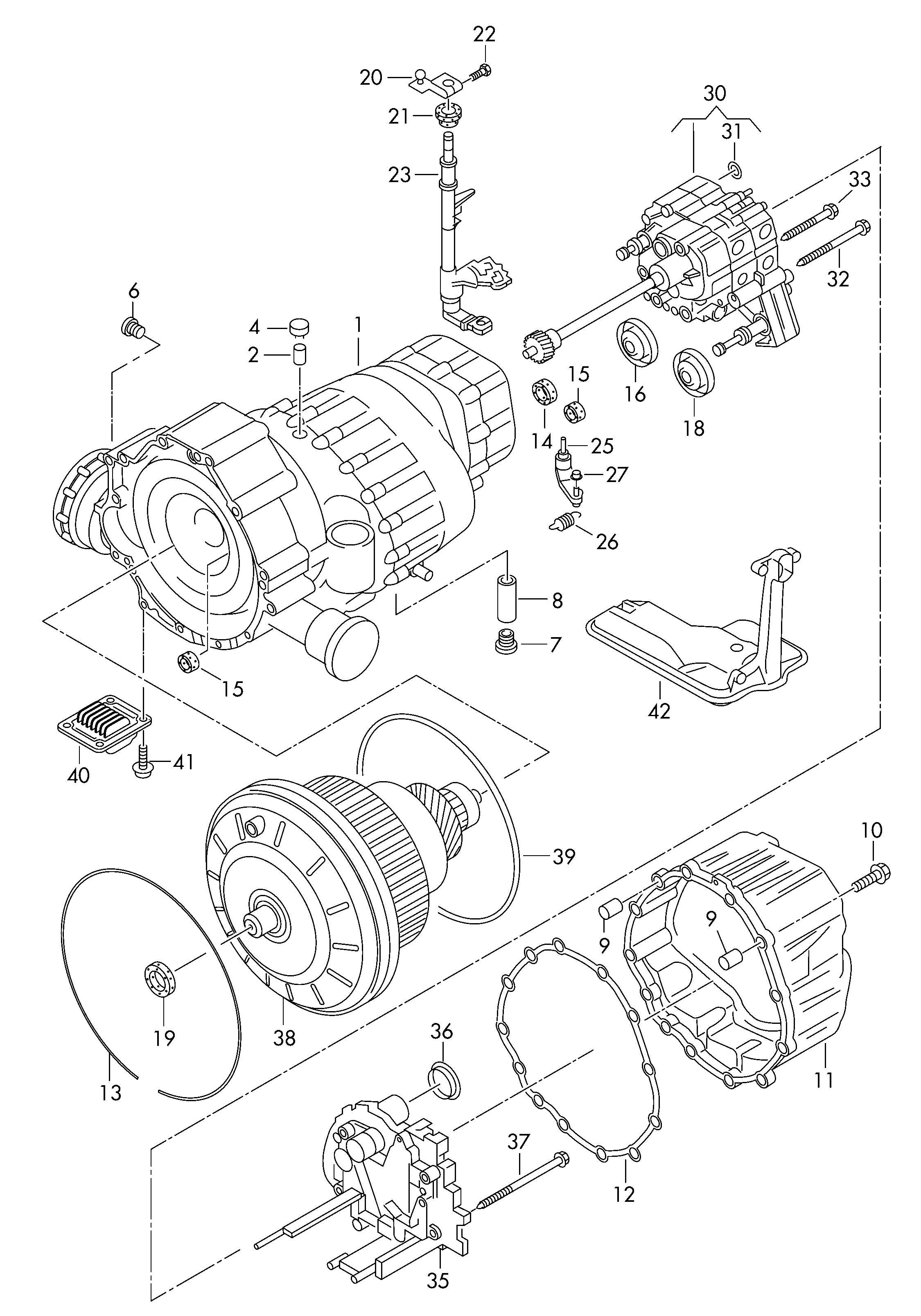 VAG 0AW 301 519 C - Filter hidravlike, avtomatski menjalnik www.parts5.com