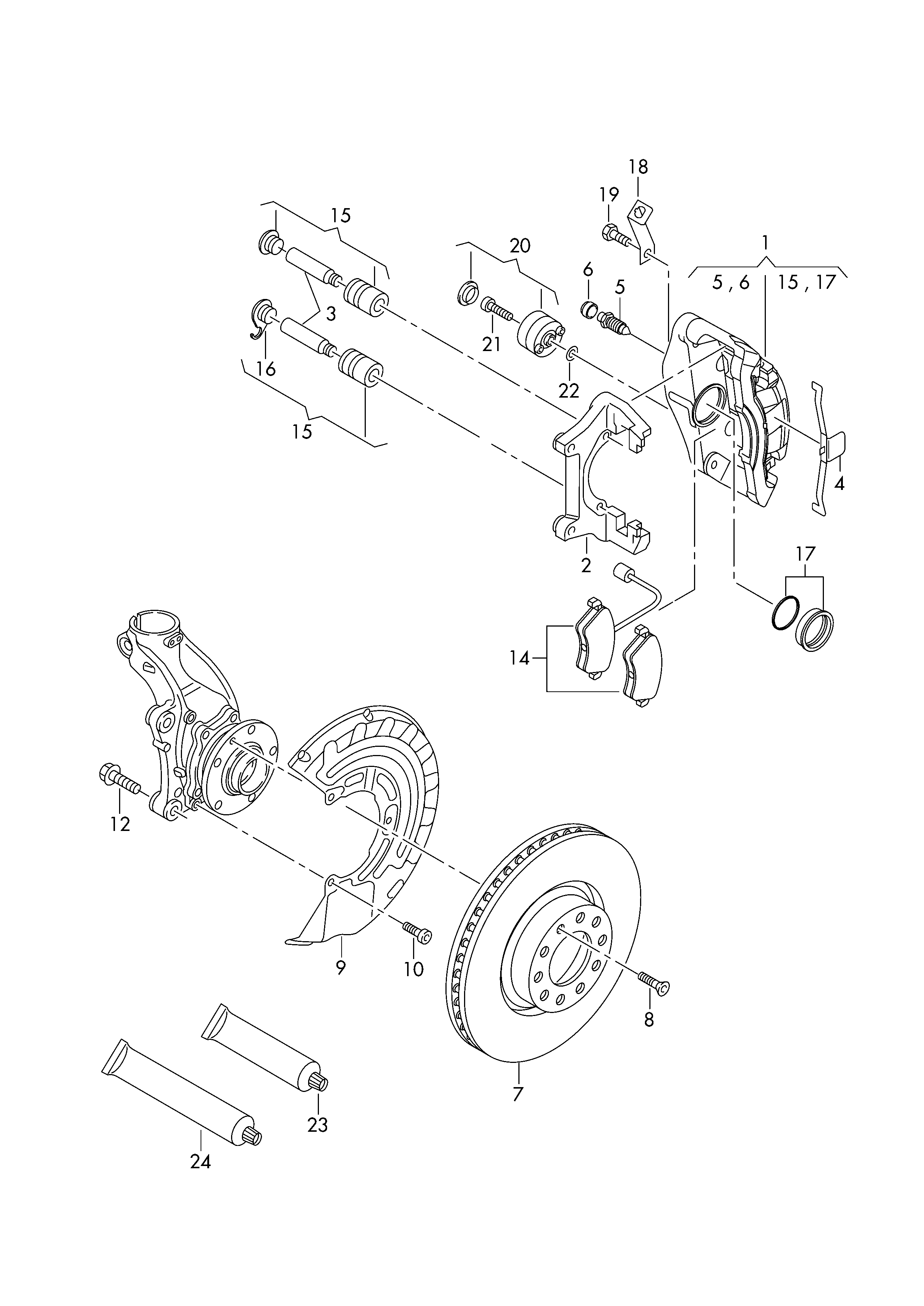 Seat 8J0615123D - Pidurisadul parts5.com