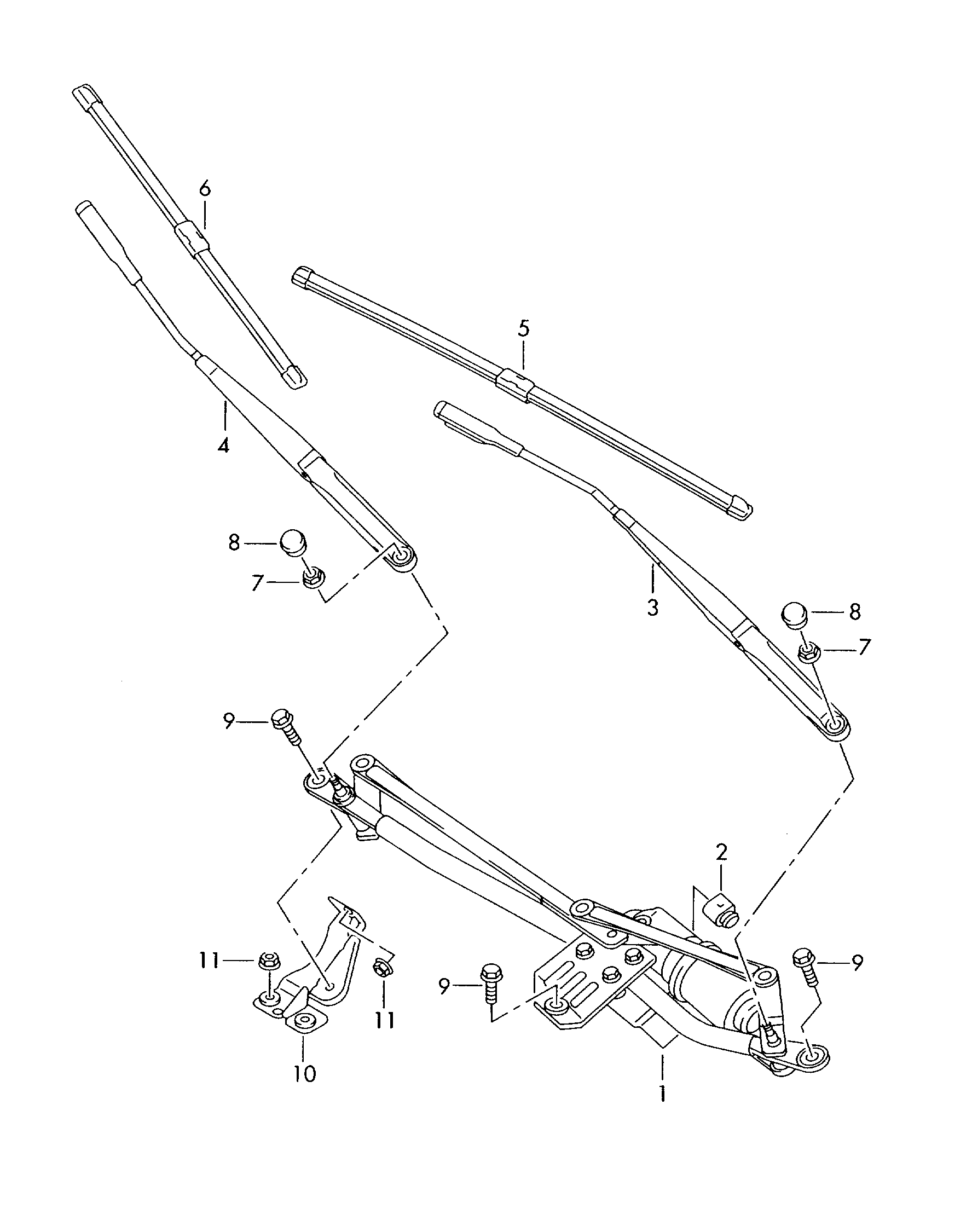 AUDI 8J1 955 425 A - Lamela stergator www.parts5.com