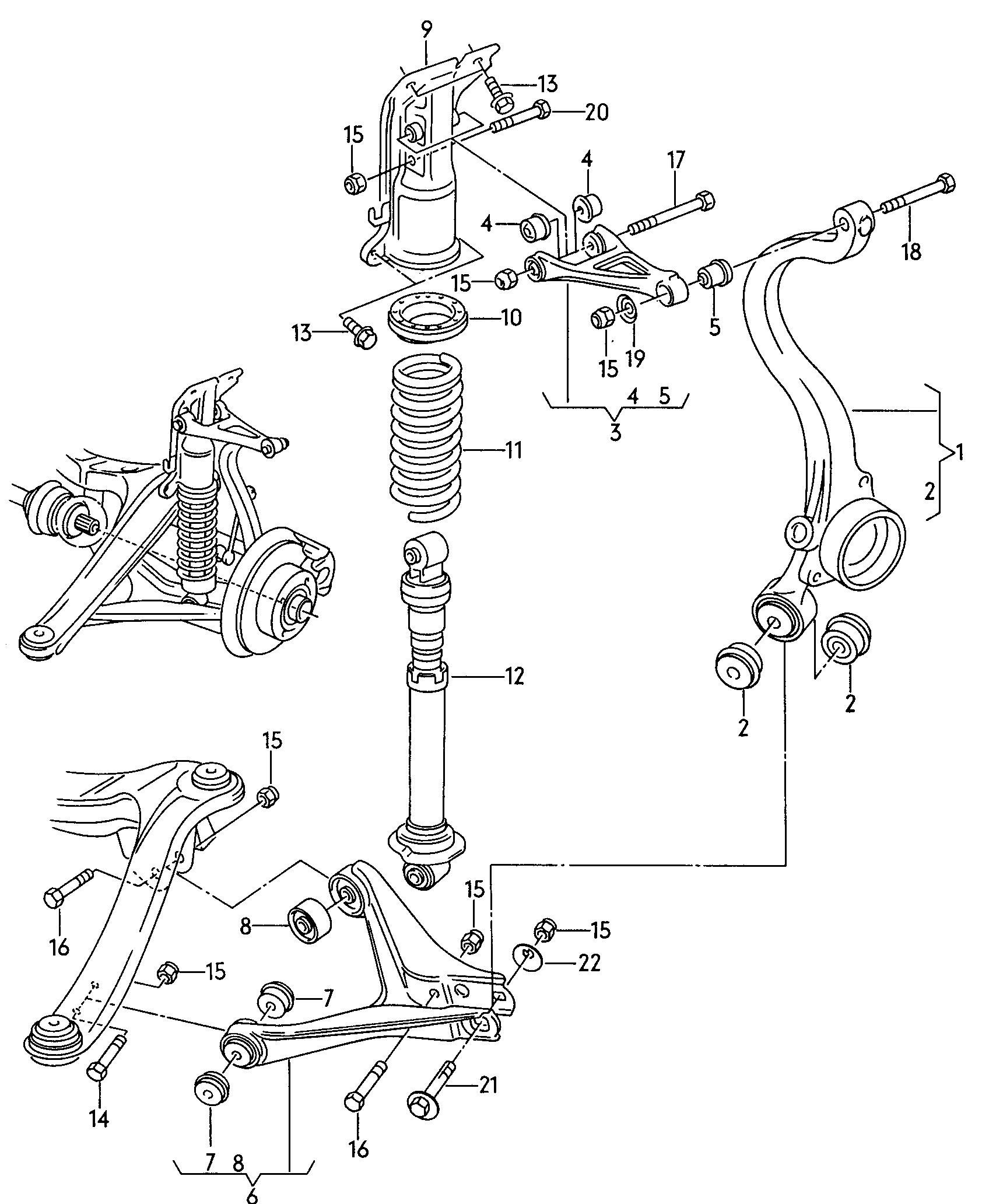 VAG 8D0 505 171 - Bush of Control / Trailing Arm www.parts5.com