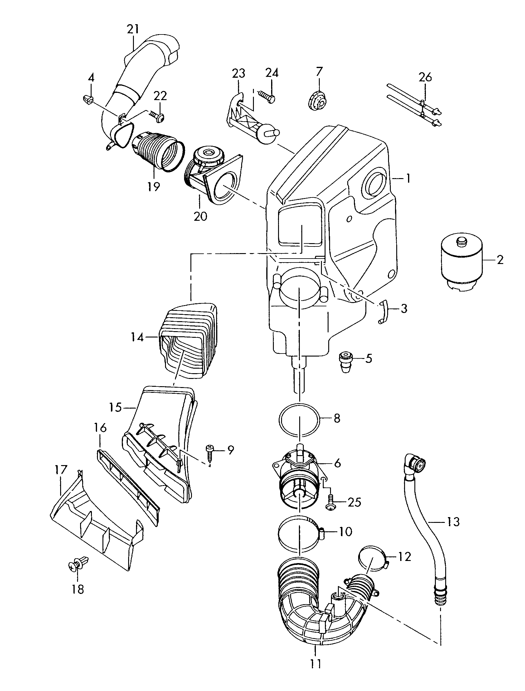 AUDI 4F0 133 843 A - Filtru aer www.parts5.com